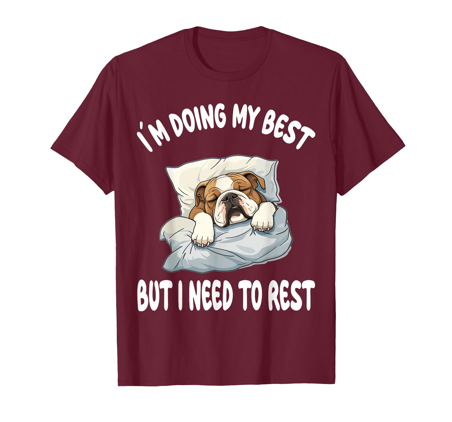 English Bulldog Official Sleepshirt Pajamas Nightgown T-Shirt for Men Women Girls Kids
