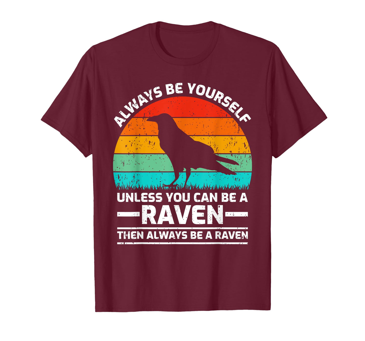 Vintage Raven Bird Lover Retro Cute Raven T-Shirt