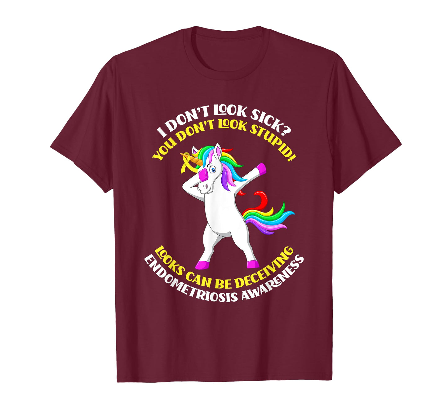 Endometriosis Awareness Unicorn Endometriosis Warrior T-Shirt