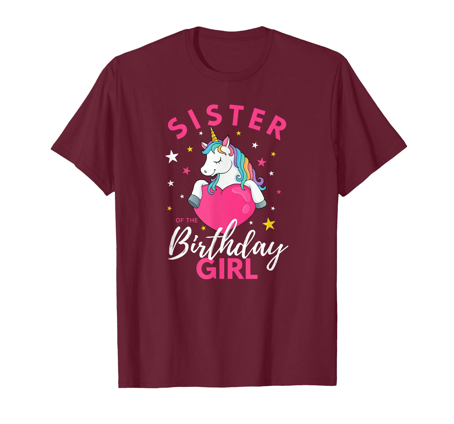 Sister Of The Birthday Girl Unicorn T-Shirt