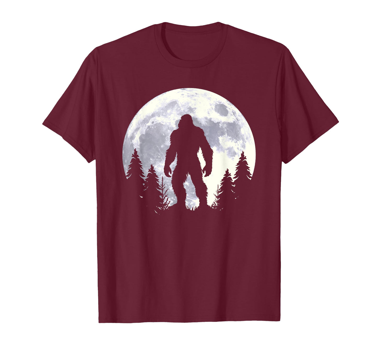 Bigfoot Believer Silhouette Sasquatch Hide And Seek T-Shirt