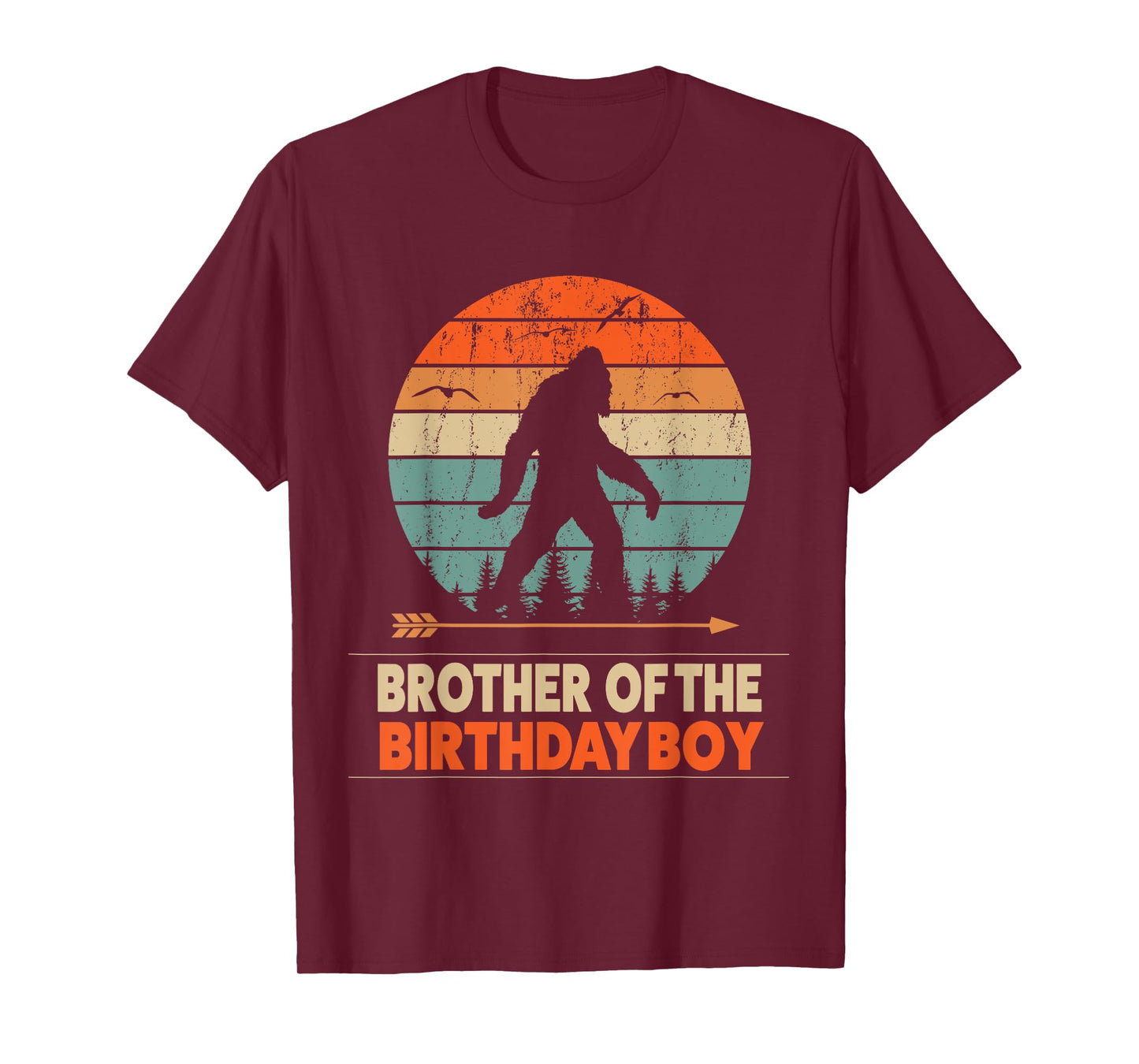 brother of the birthday boy bigfoot birthday T-Shirt