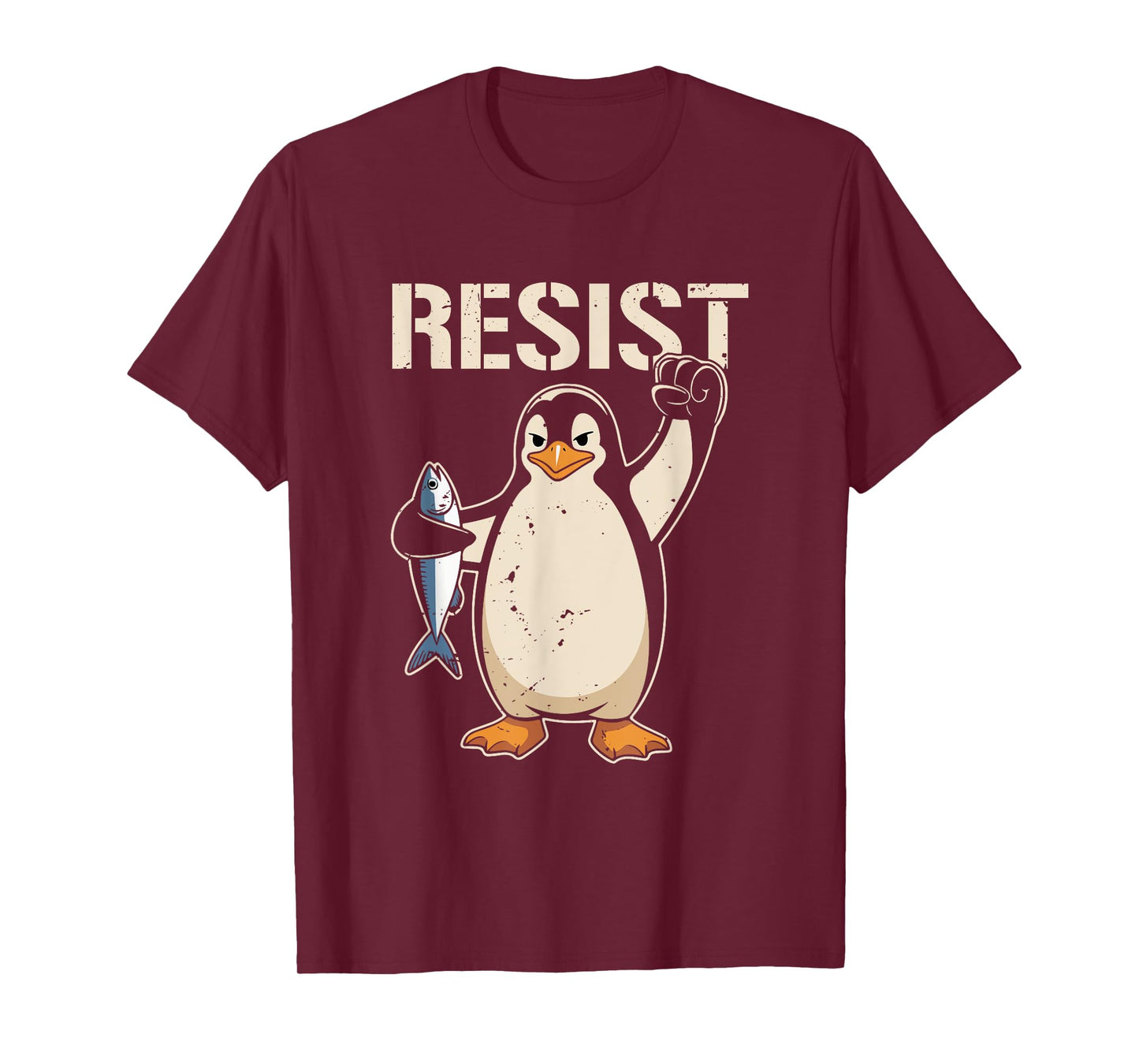 Resist Penguin Activism Women Men T-Shirt