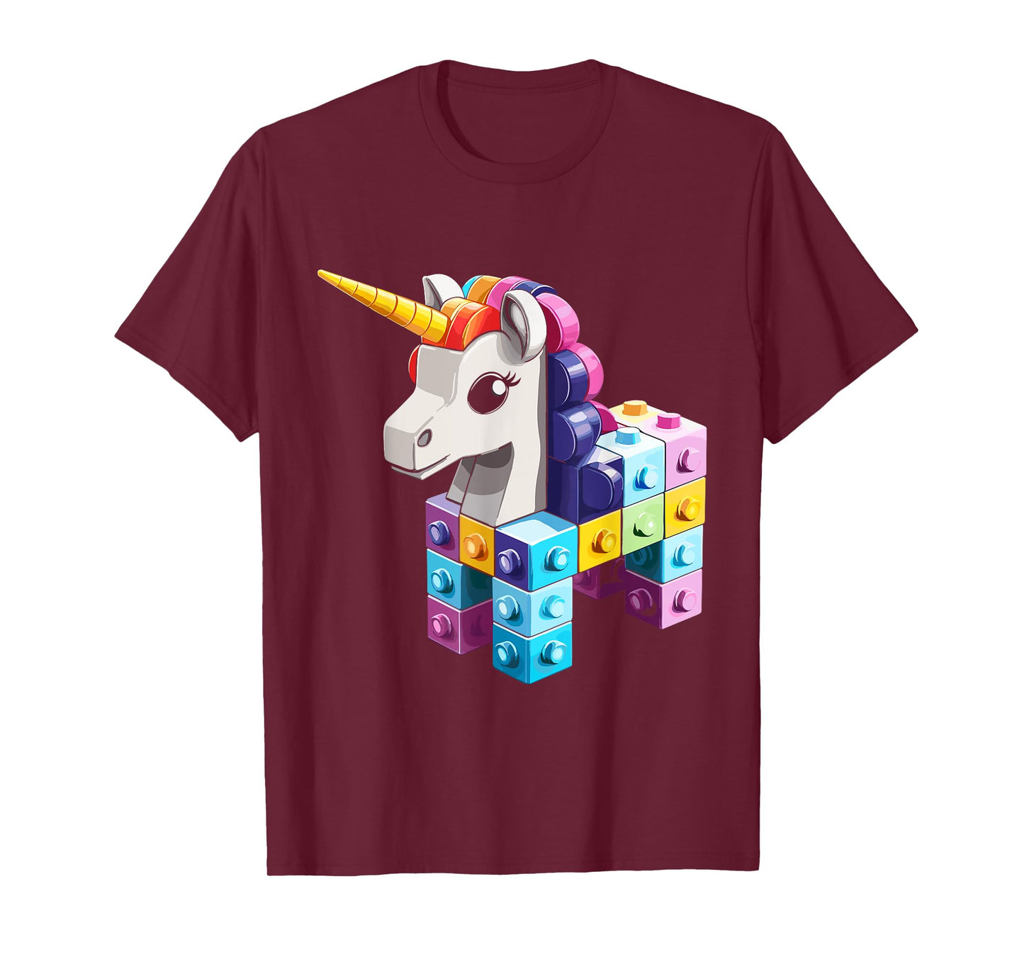 Master Builder Bricks Blocks Play Toys Unicorn T-Shirt