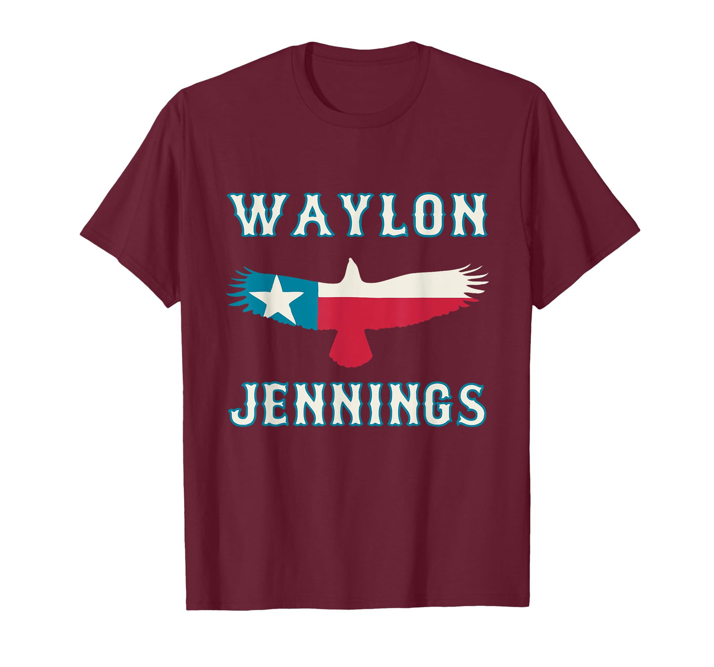 Waylon Jennings - Official Merchandise - Texas Eagle T-Shirt
