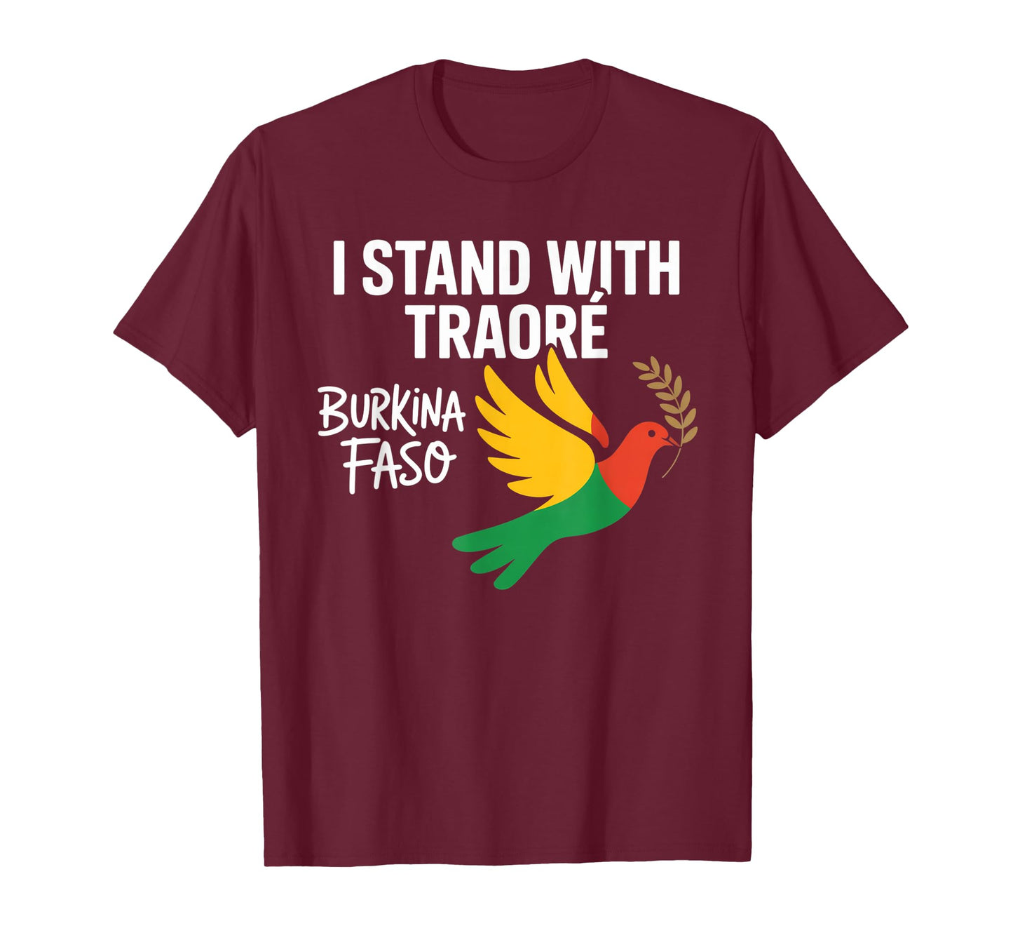 I Stand With Burkina Faso-Ibrahim Traoré Retro Bird T-Shirt