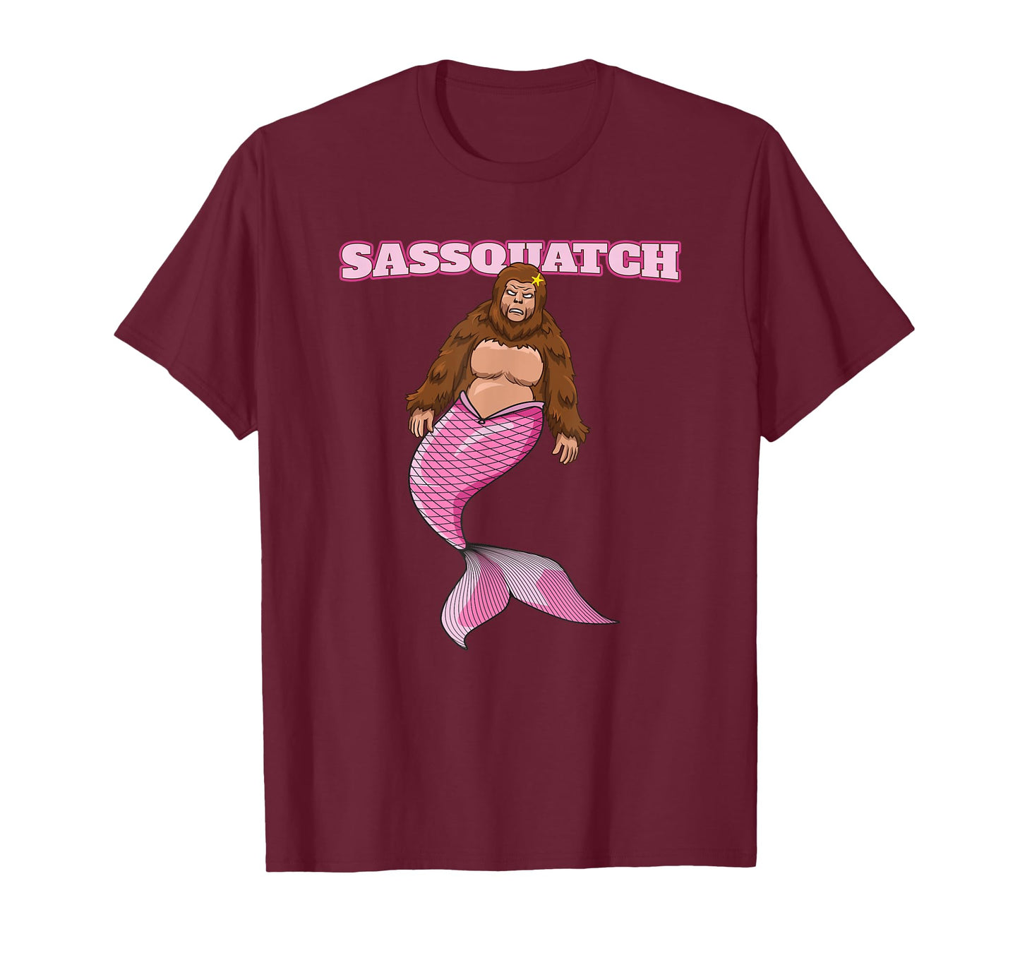 Sassquatch - Funny Bigfoot Mermaid T-Shirt