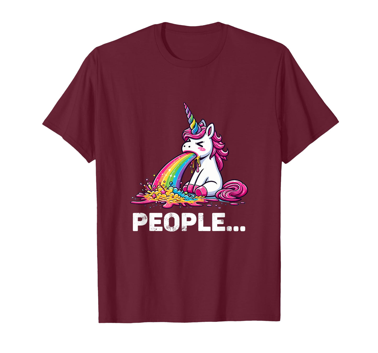 Eww People Cute Funny Unicorn T-Shirt