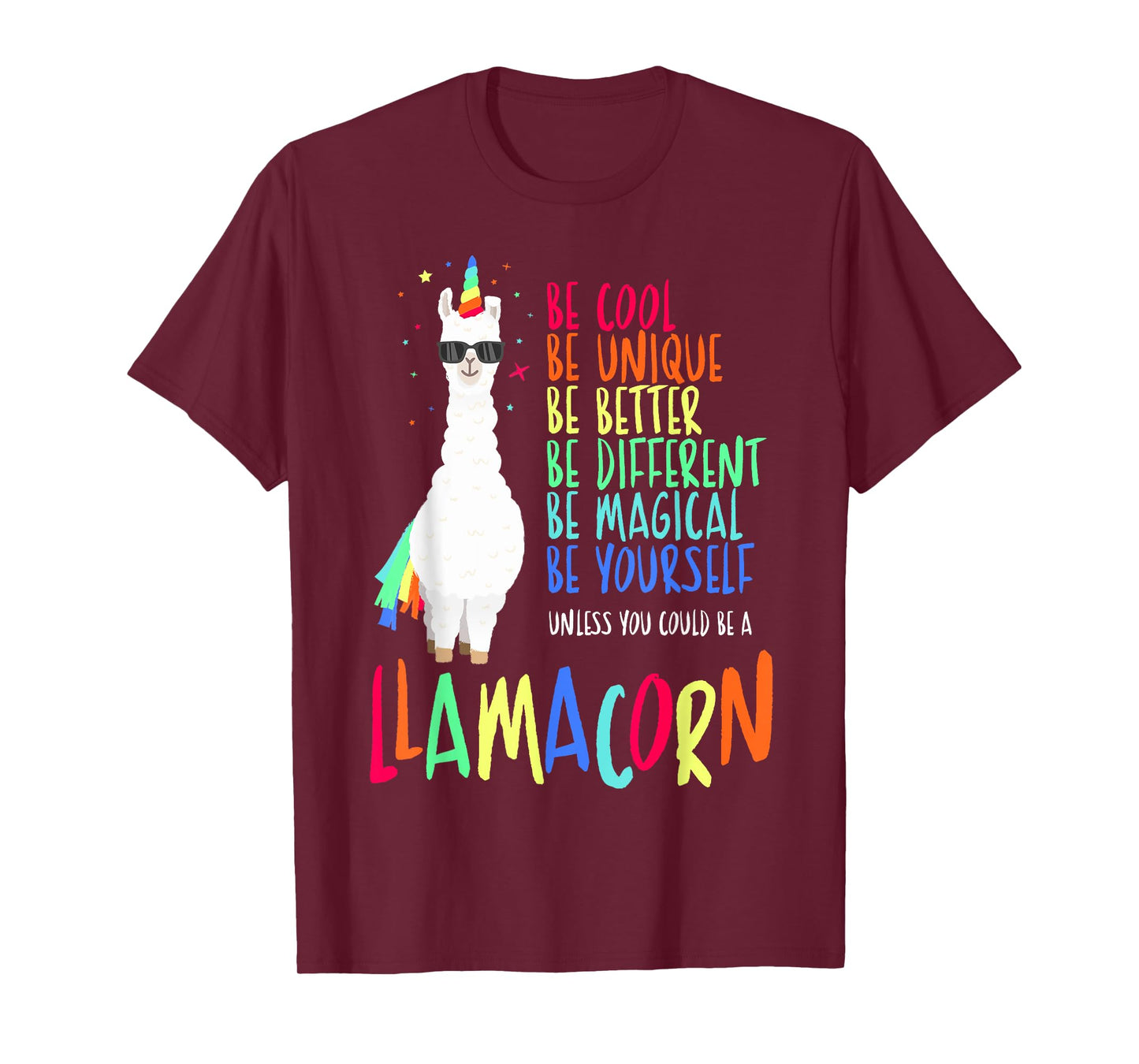 Funny Llamacorn - Funny Cute Llama Unicorn T-Shirt