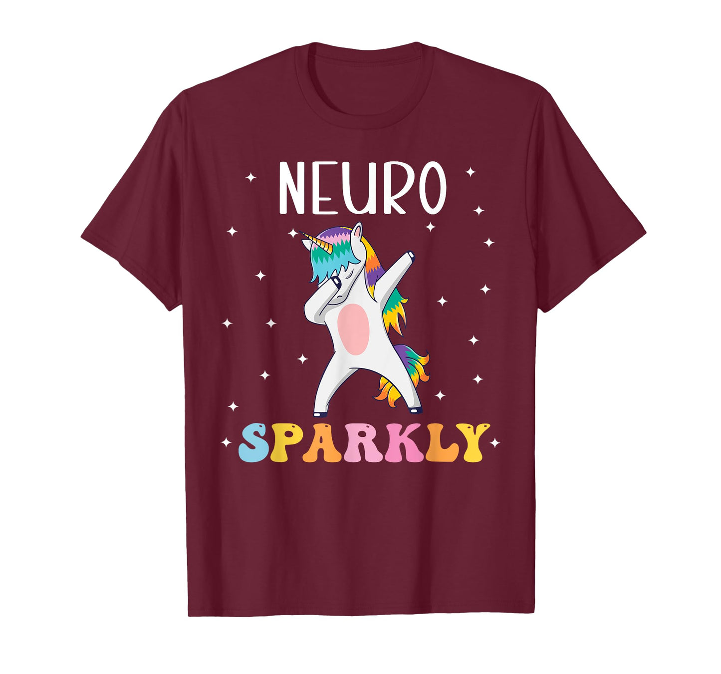 Neuro Sparkly NeuroDiversity Unicorn ADHD Awareness Kids T-Shirt