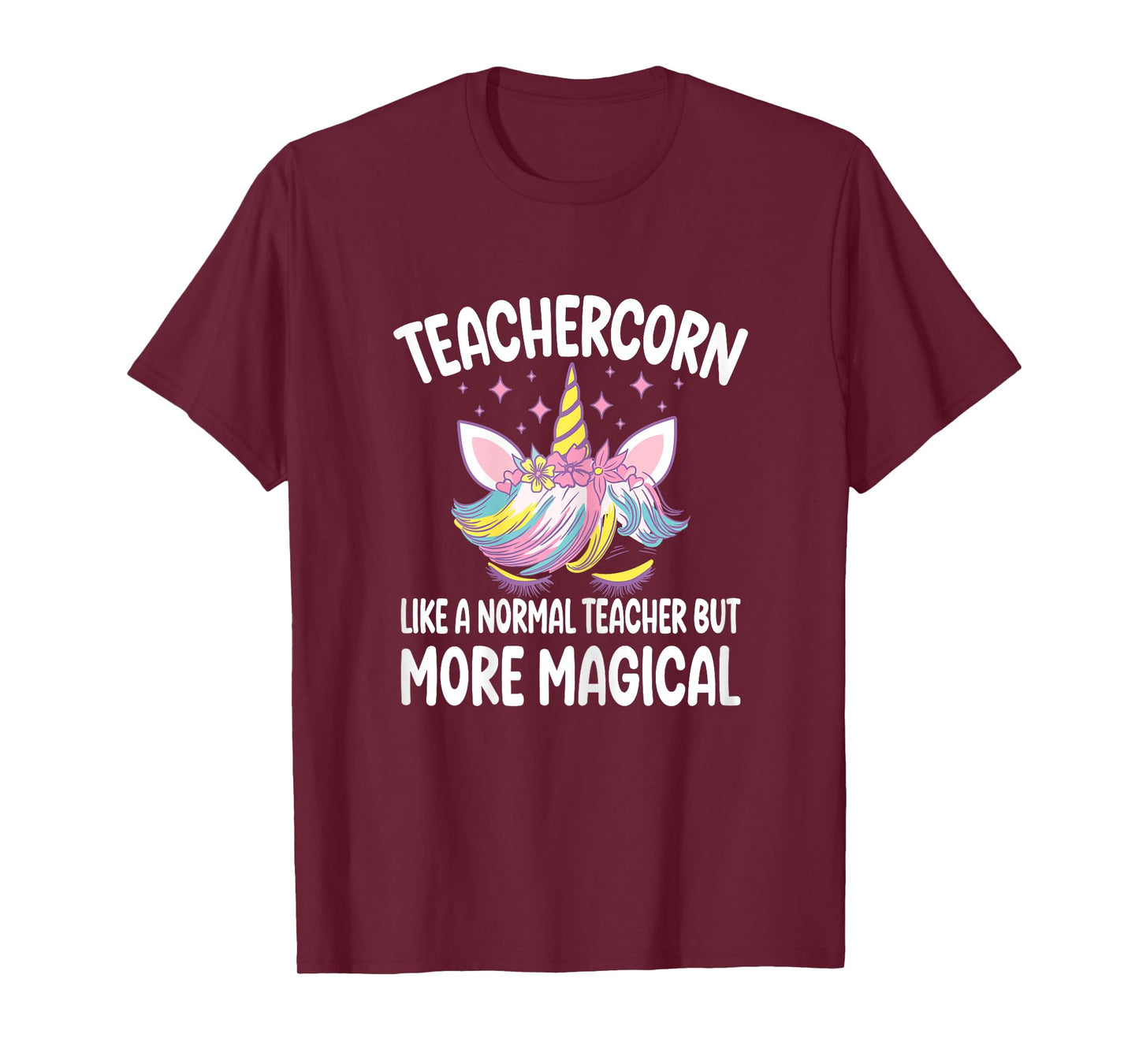 Teachercorn Funny Unicorn Teacher T-Shirt for Women