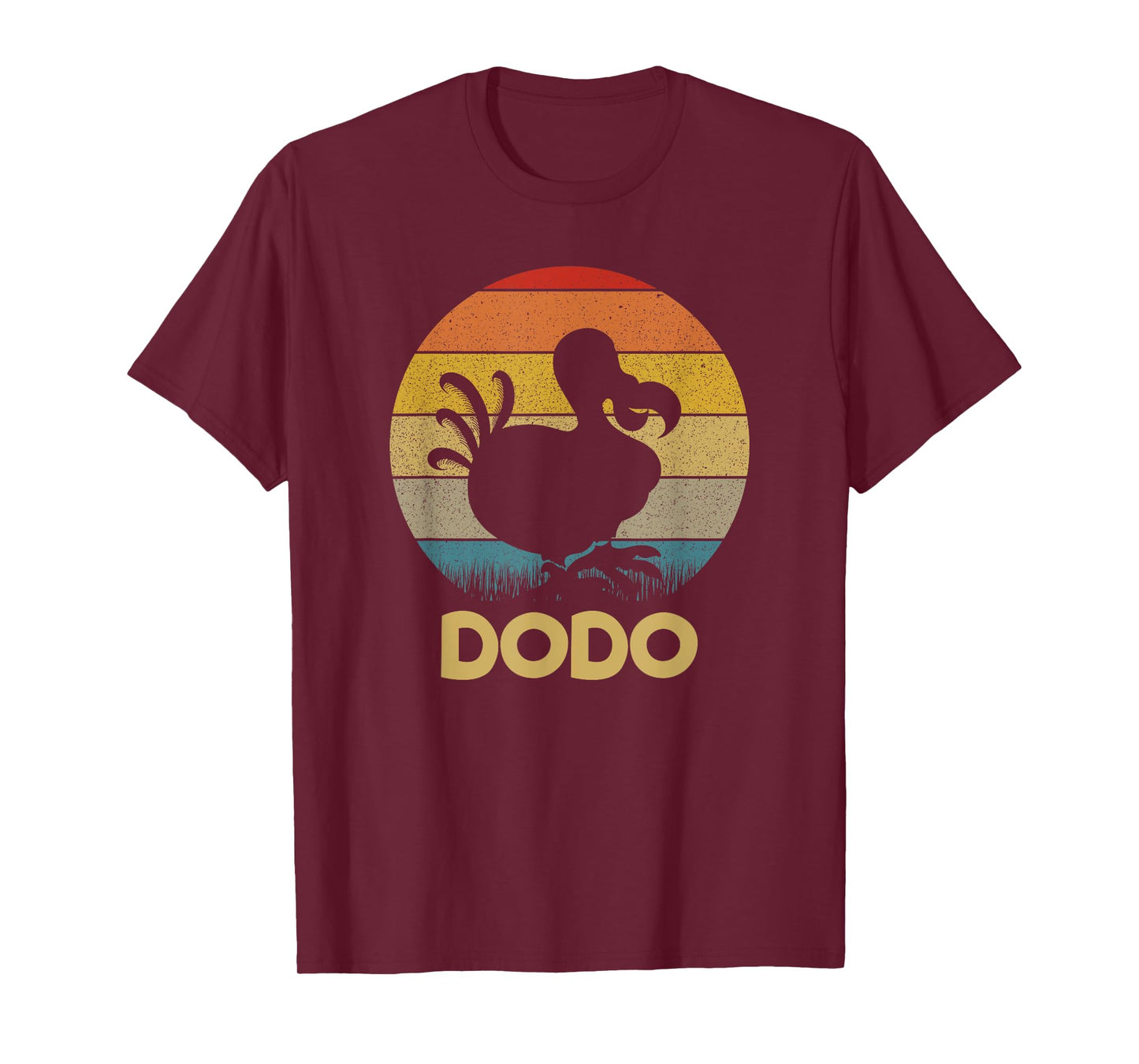 Dodo Retro Sunset Dodo Bird Silhouette Dodo Bird T-Shirt