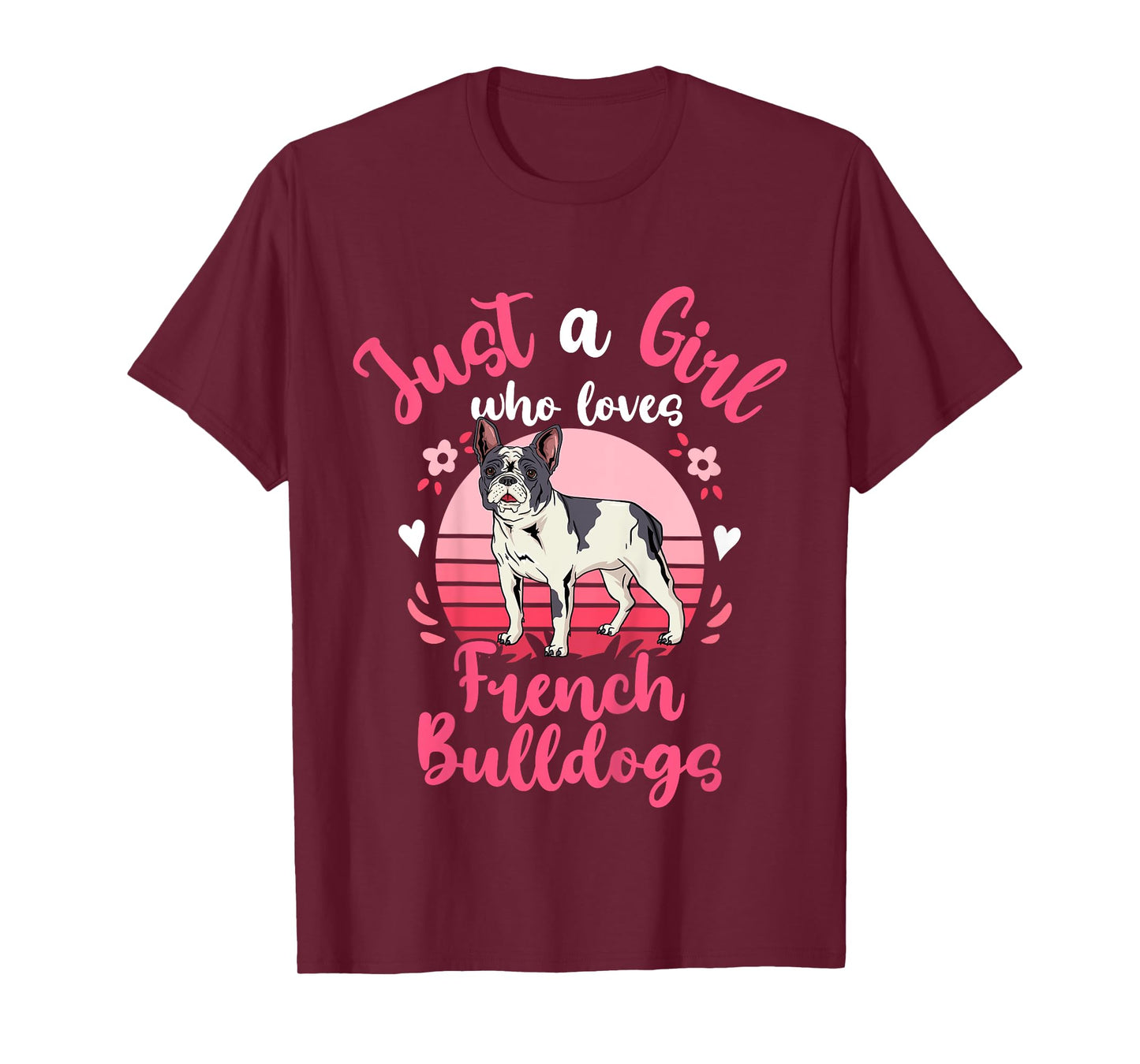 Kids French Bulldog Just a Girl Who Loves French Bulldogs T-Shirt