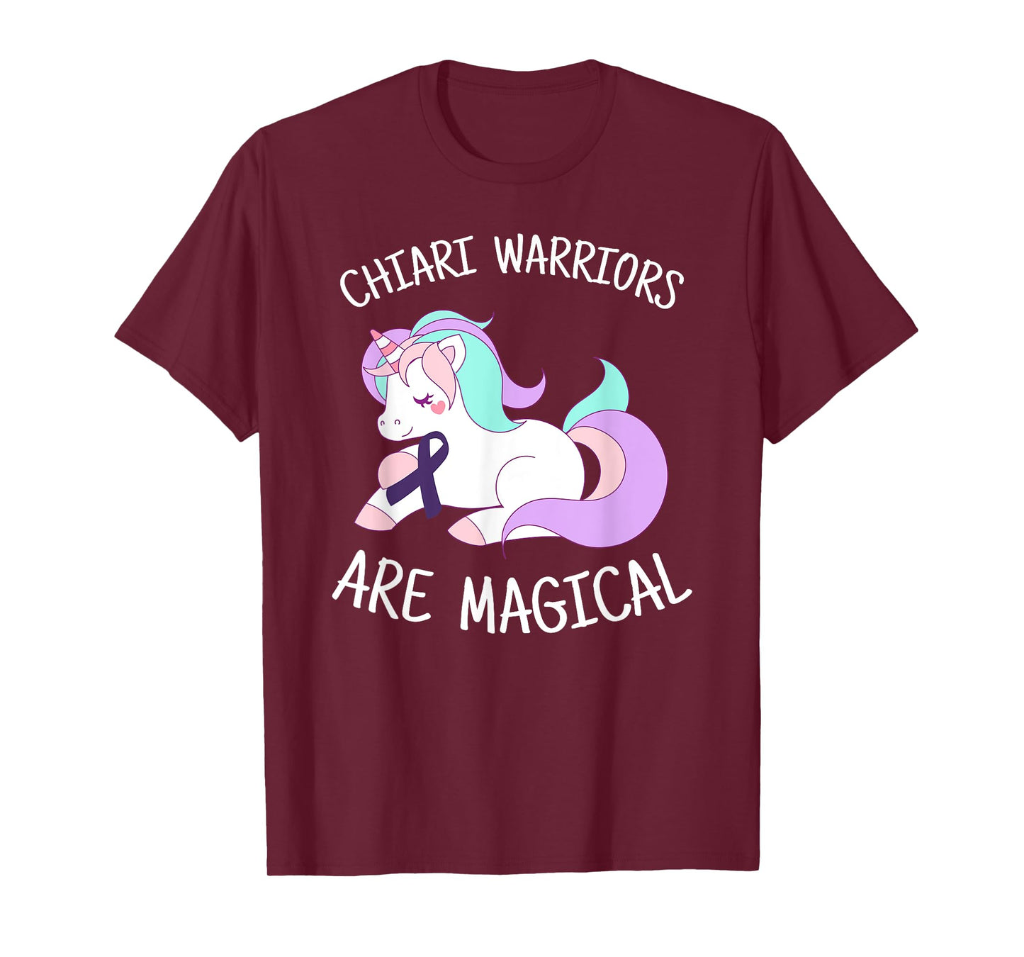 Unicorn Chiari Malformation Awareness Gift, Chiari Warrior T-Shirt