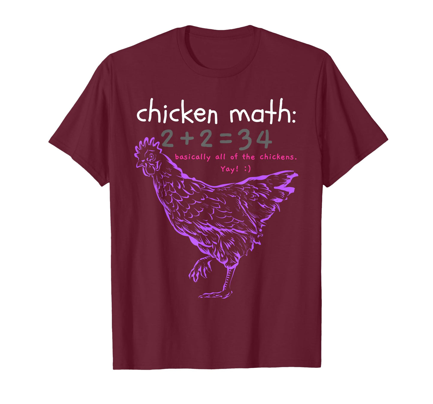 Funny Chicken Math T-Shirt