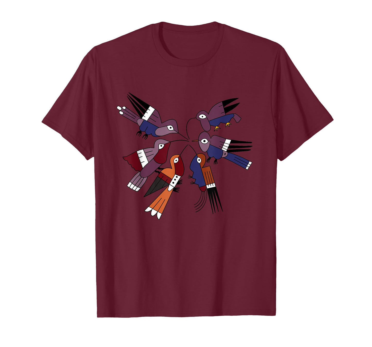 Nazca Hummingbird Tribal Ceramic Art Ancient Birds Peru Bird T-Shirt