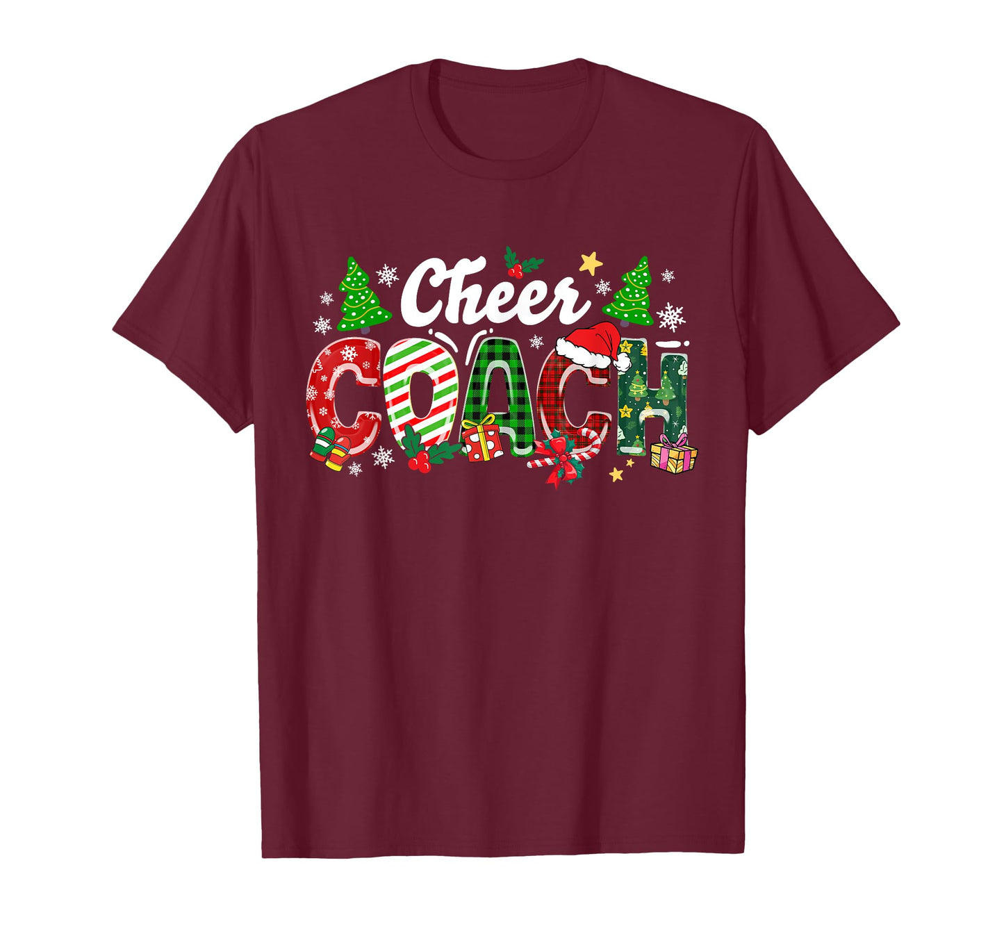 Cheer Coach Christmas Cheerleader Coach Xmas Xmas Holiday T-Shirt