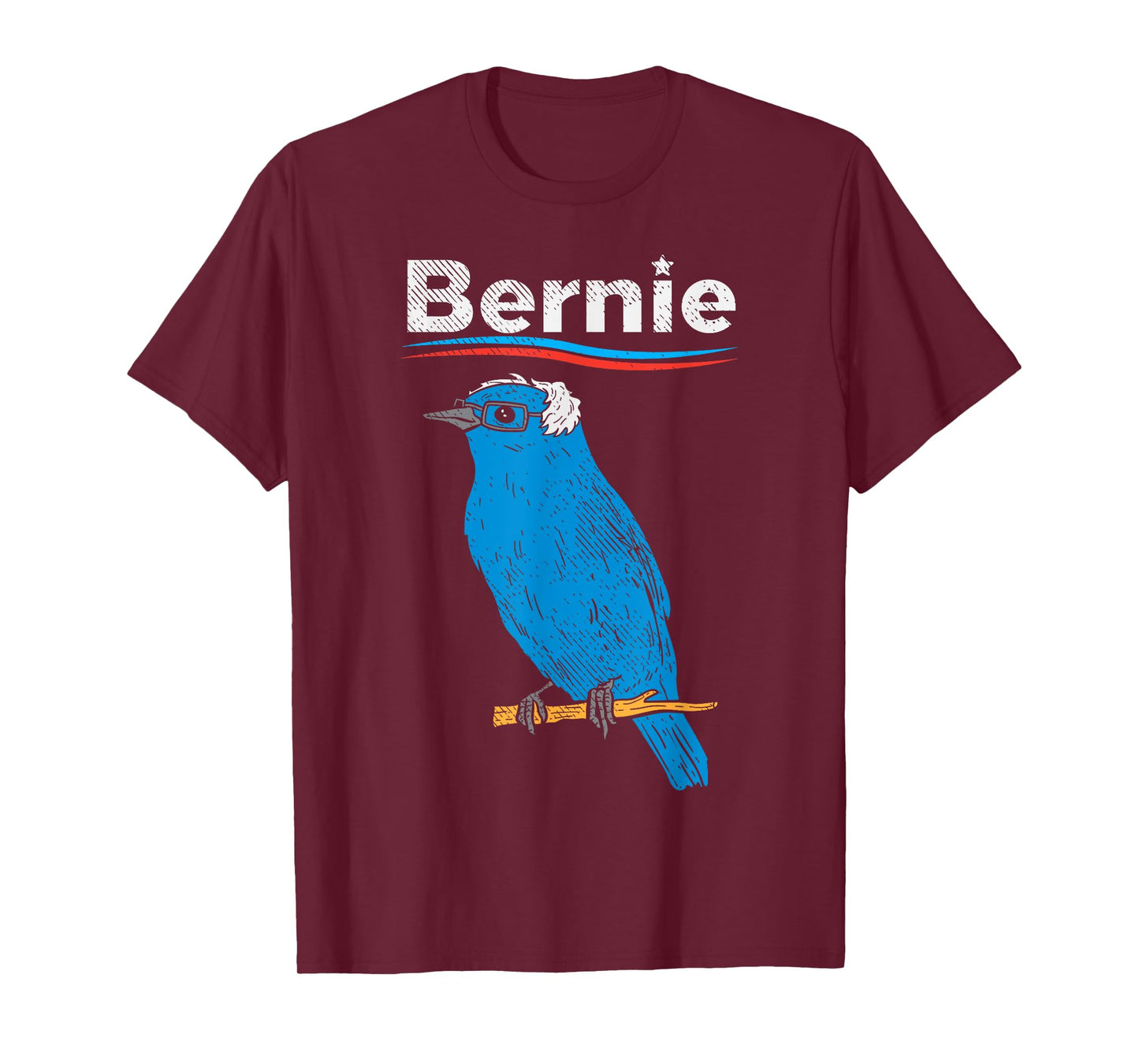 Bernie Sanders Blue Bird Glasses Wig 2020 Election President T-Shirt