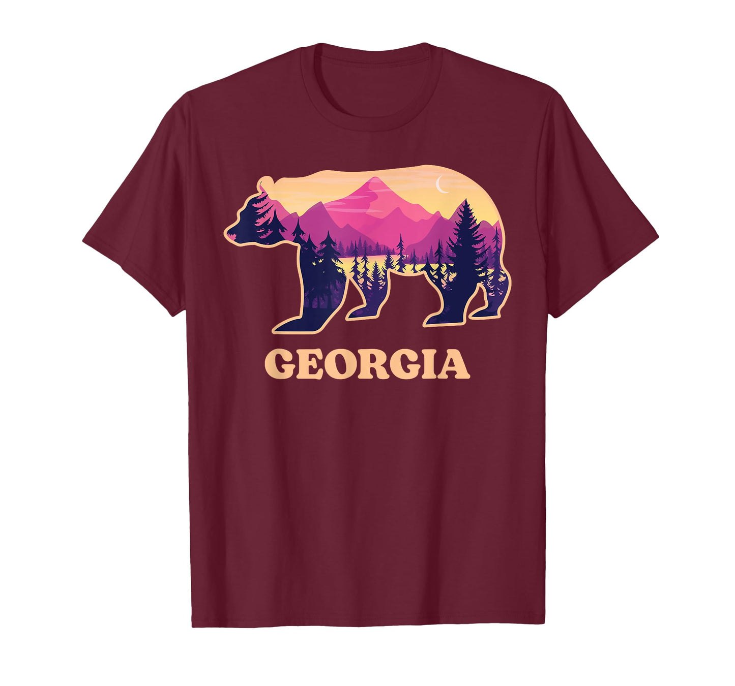 Bear Blue Ridge Georgia GA Vintage Retro Hiking Souvenirs T-Shirt