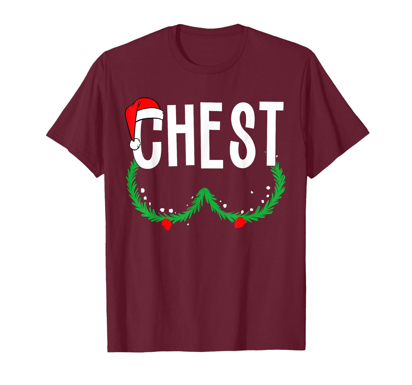Chest Nuts Matching Chestnuts Funny Christmas Couples Chest T-Shirt