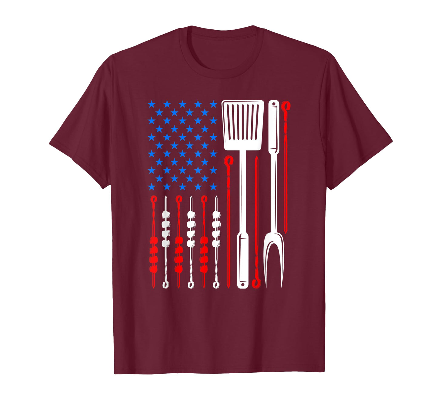 American Flag Barbecue Son Dad Husband Fathers Day Funny T-Shirt