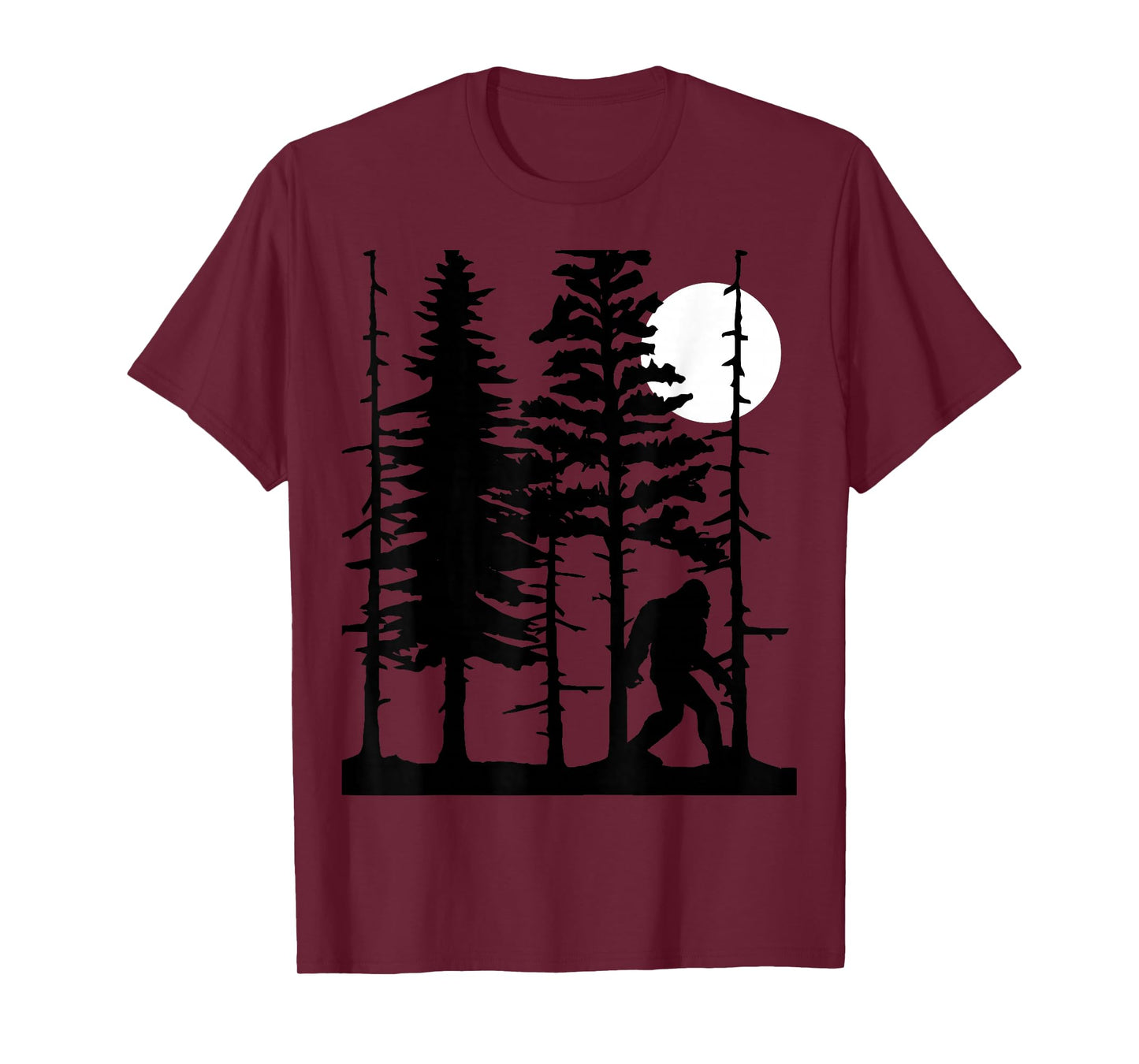 Bigfoot Hiding in Forest for Sasquatch Believers T-Shirt