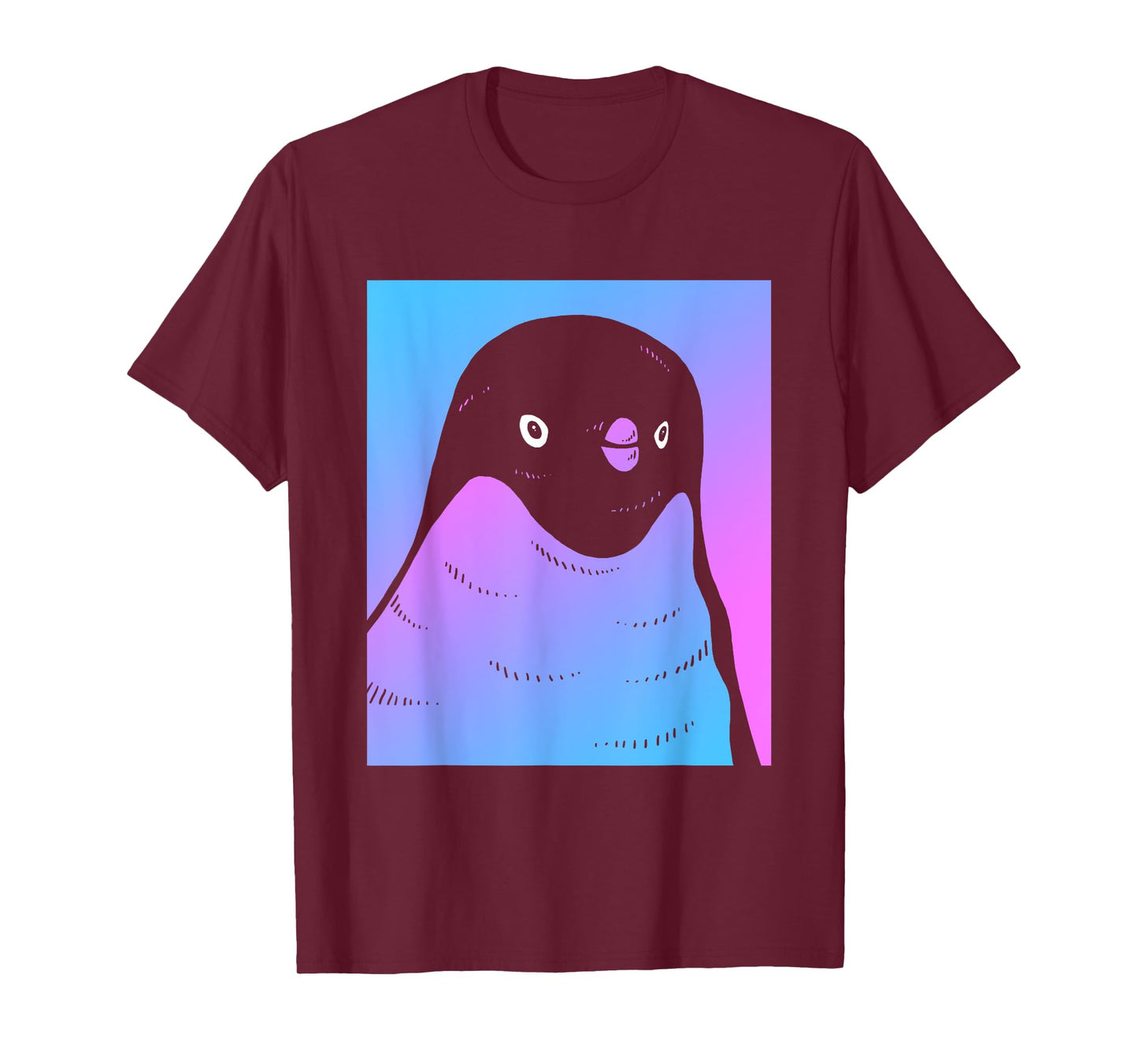 Vaporwave Penguin Aesthetic T-Shirt Pastel Goth Aquatic Bird