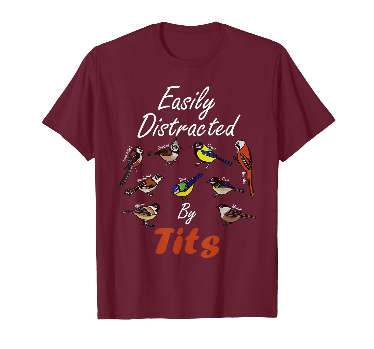 Nice Tits Funny Bird Watching Birder Men & Women Gift T-Shirt