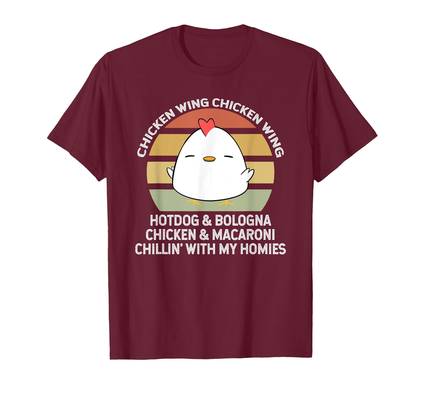 Chicken Wing Chicken Wing Hot Dog and Bologna T-Shirt