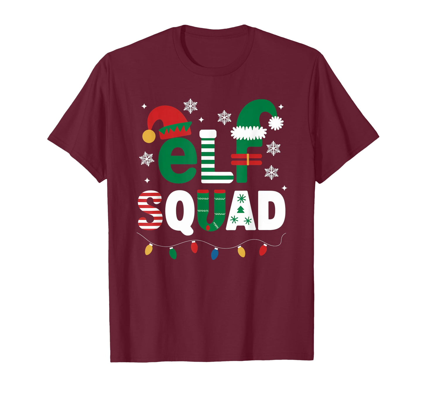 Elf Family Christmas Matching Pajamas Xmas Elf Squad Gifts T-Shirt