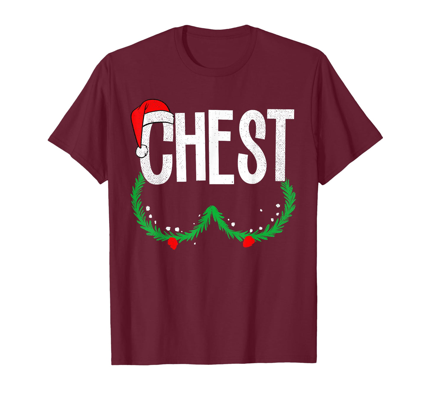 Chest Nuts Matching Chestnuts Funny Christmas Couples Chest T-Shirt