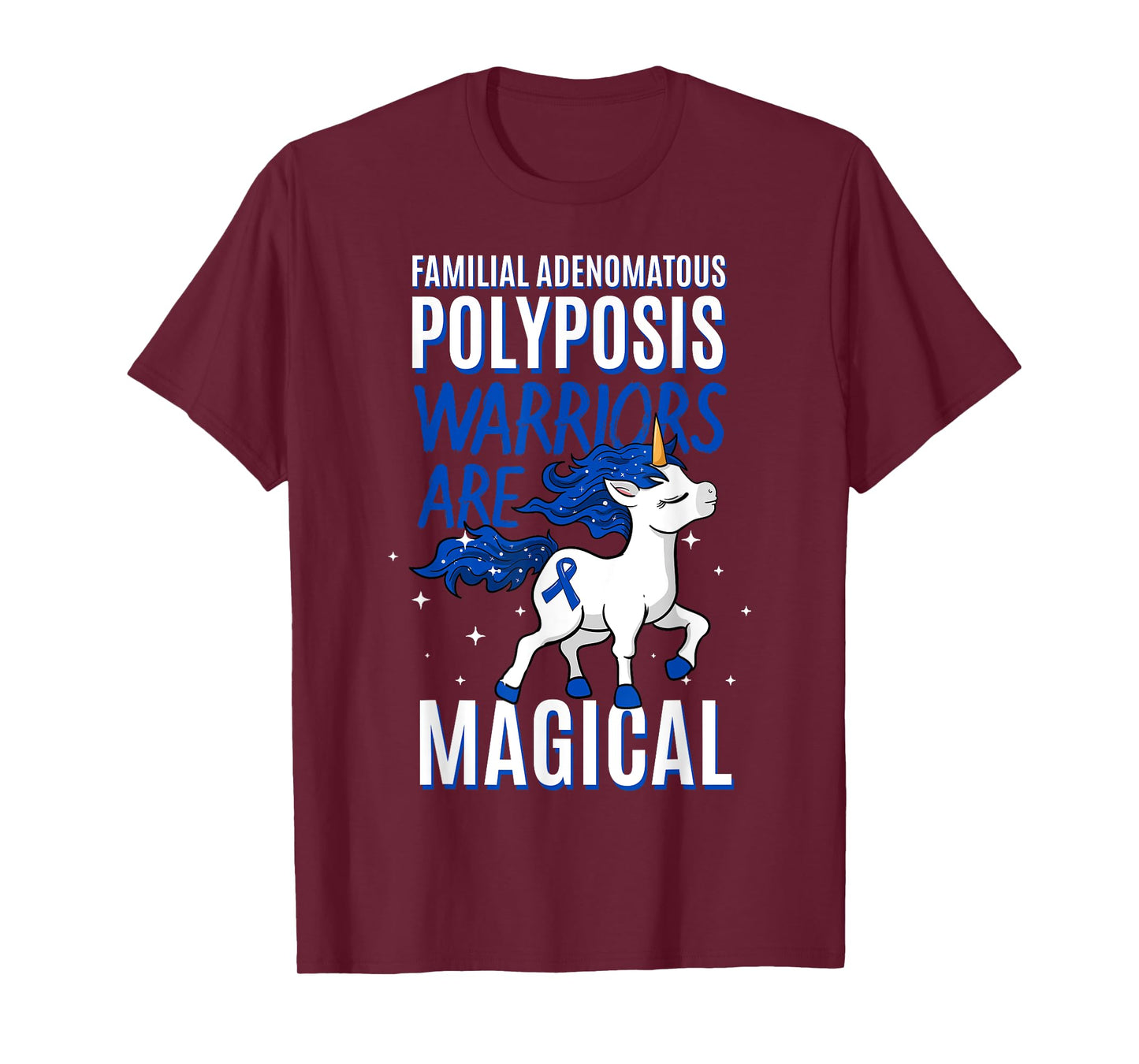 Familial Adenomatous Polyposis Warrior FAP Awareness Unicorn T-Shirt