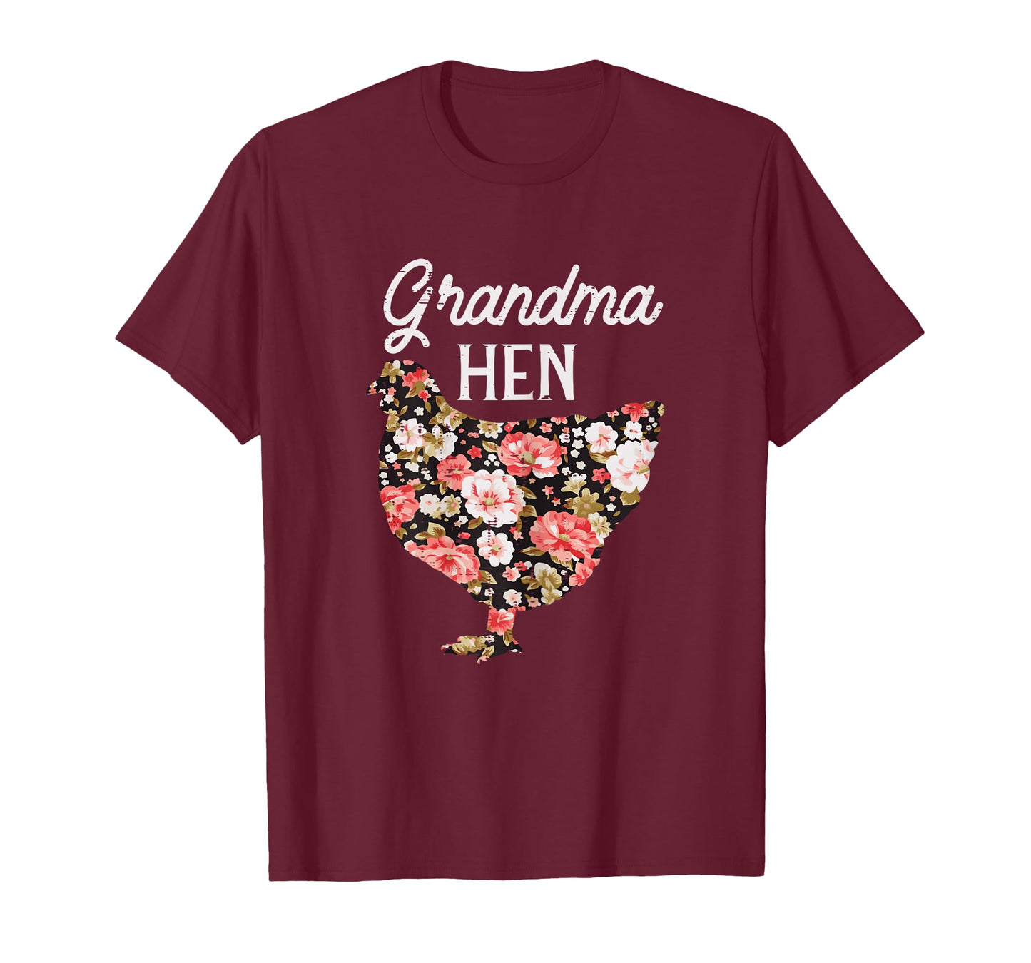 Grandma Hen Flowers Mothers Day Farm Chicken Nana Mimi Women T-Shirt