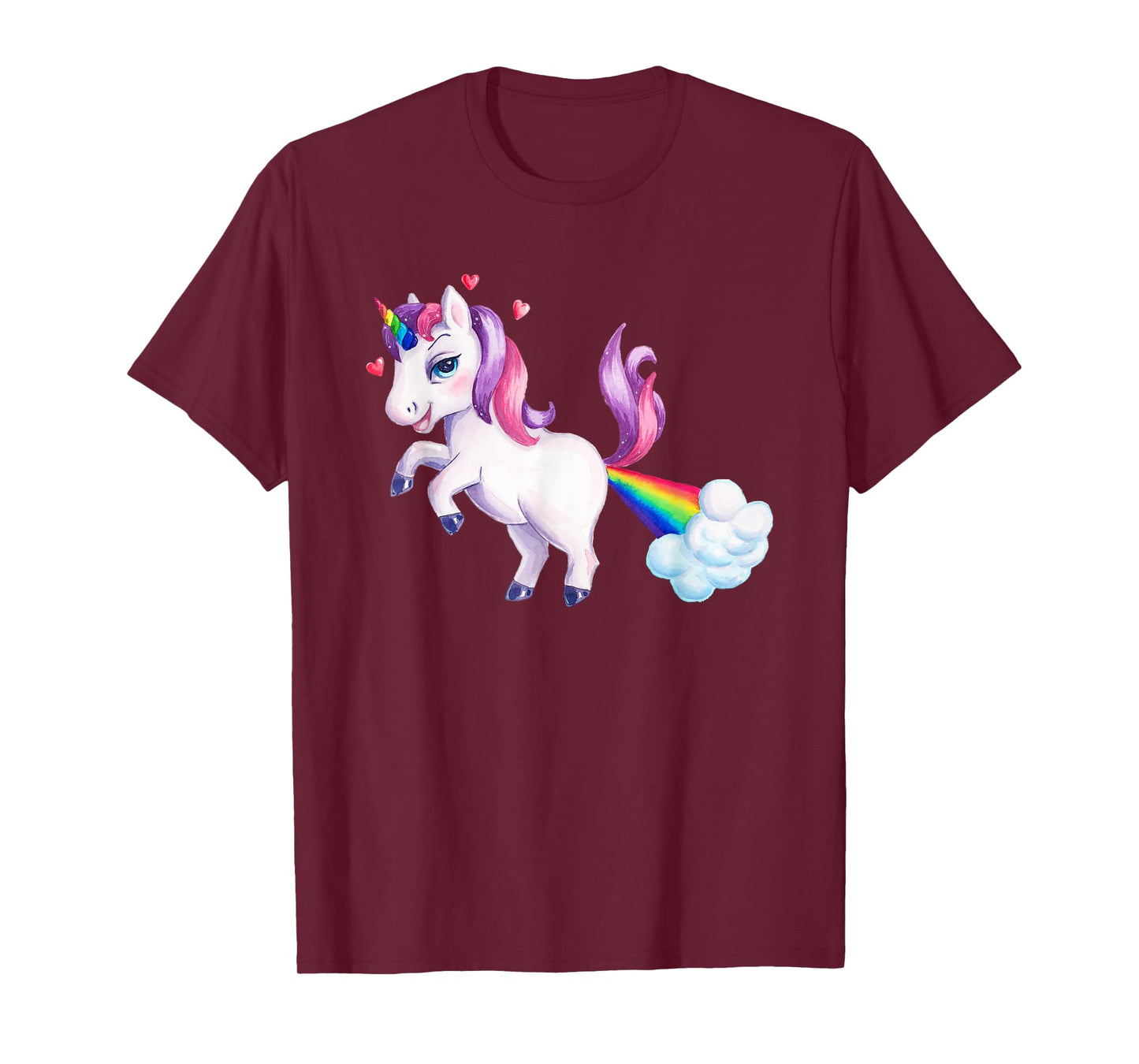 Rainbow Unicorn Fart | Funny Farting Unicorn T-Shirt