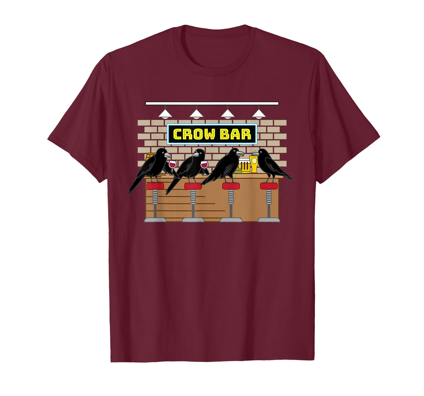 Crow Bar Pun Crowbar Crows Bartender Mechanic Pun T-Shirt