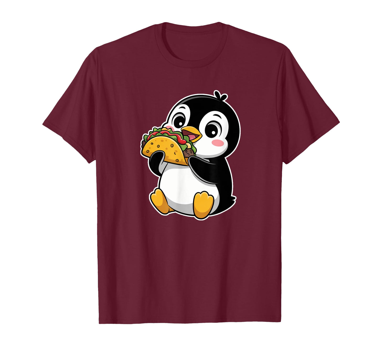 Penguin Eating Taco Shirt Cute Penguin Tacos T-Shirt