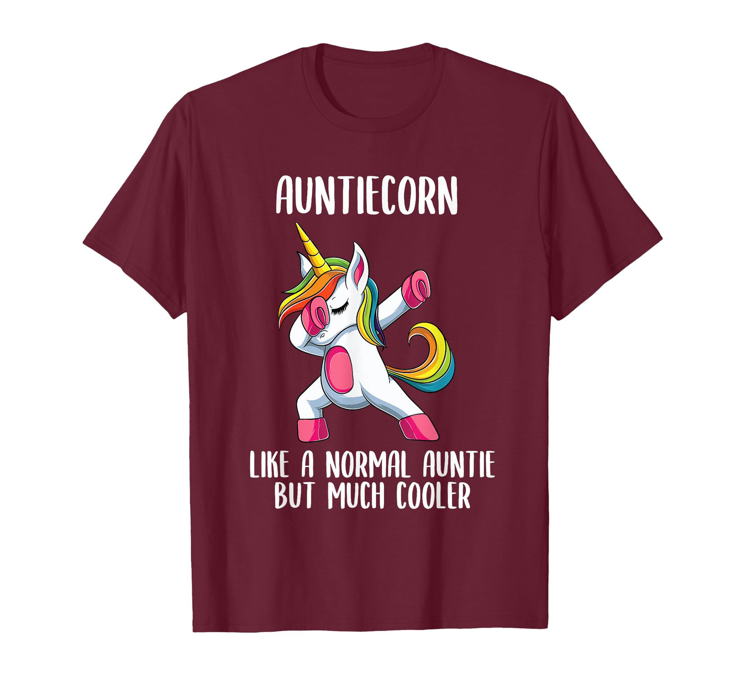 Unicorn Auntie Girl Birthday Party Apparel, AuntieCorn Cute T-Shirt