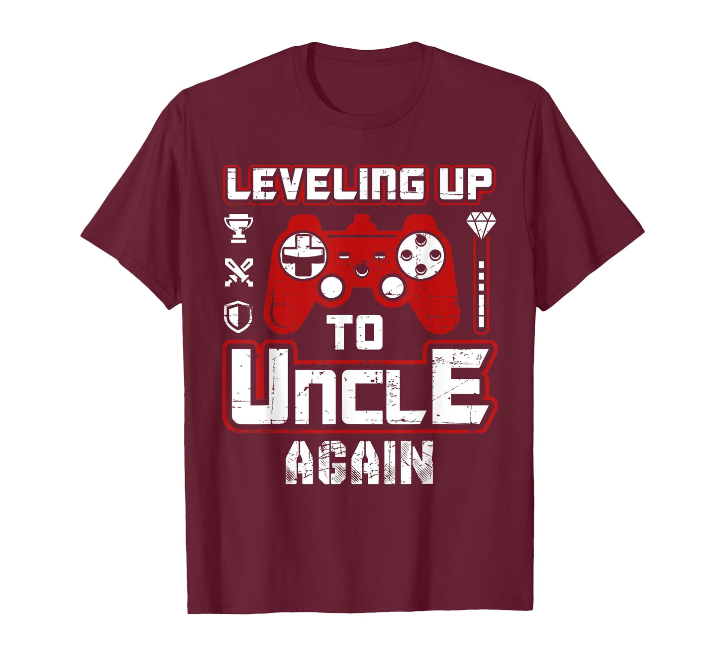 Leveling Up To Uncle Again Pregnancy Announcement T-Shirt