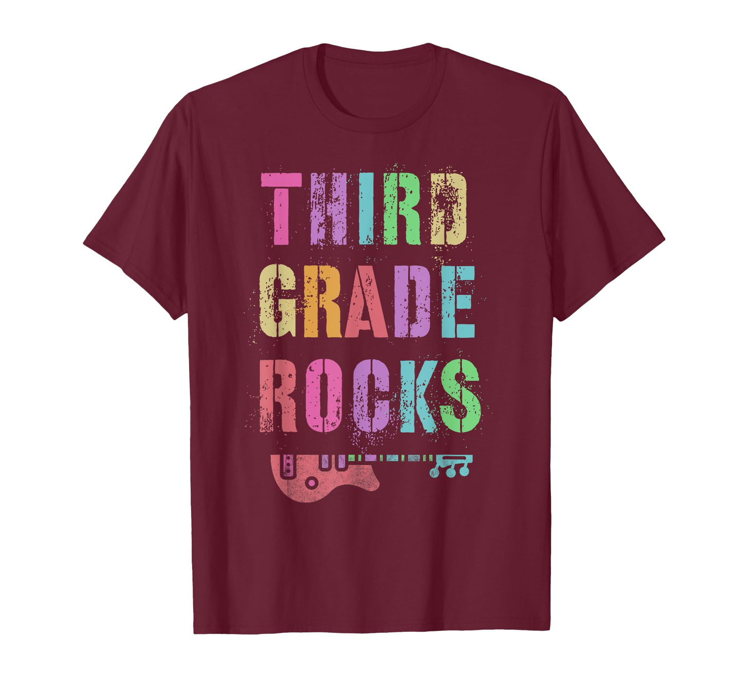 3rd GRADE ROCKS Testing Teacher Rockstar Team Third Grader Men Women Girls Kids T-Shirt