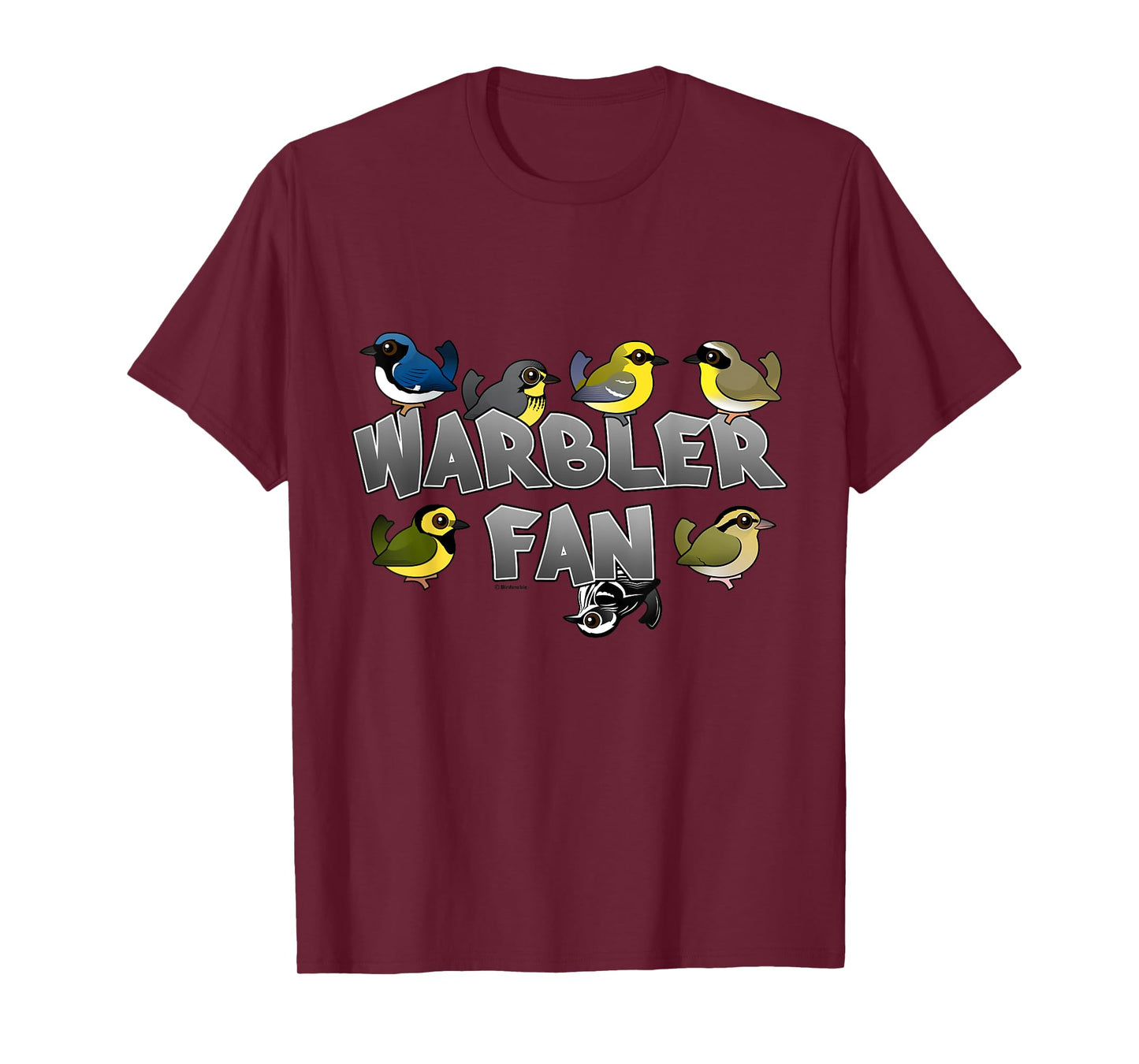 Warbler Fan Cute Cartoon Birds Birder Birdwatcher Gift Idea T-Shirt