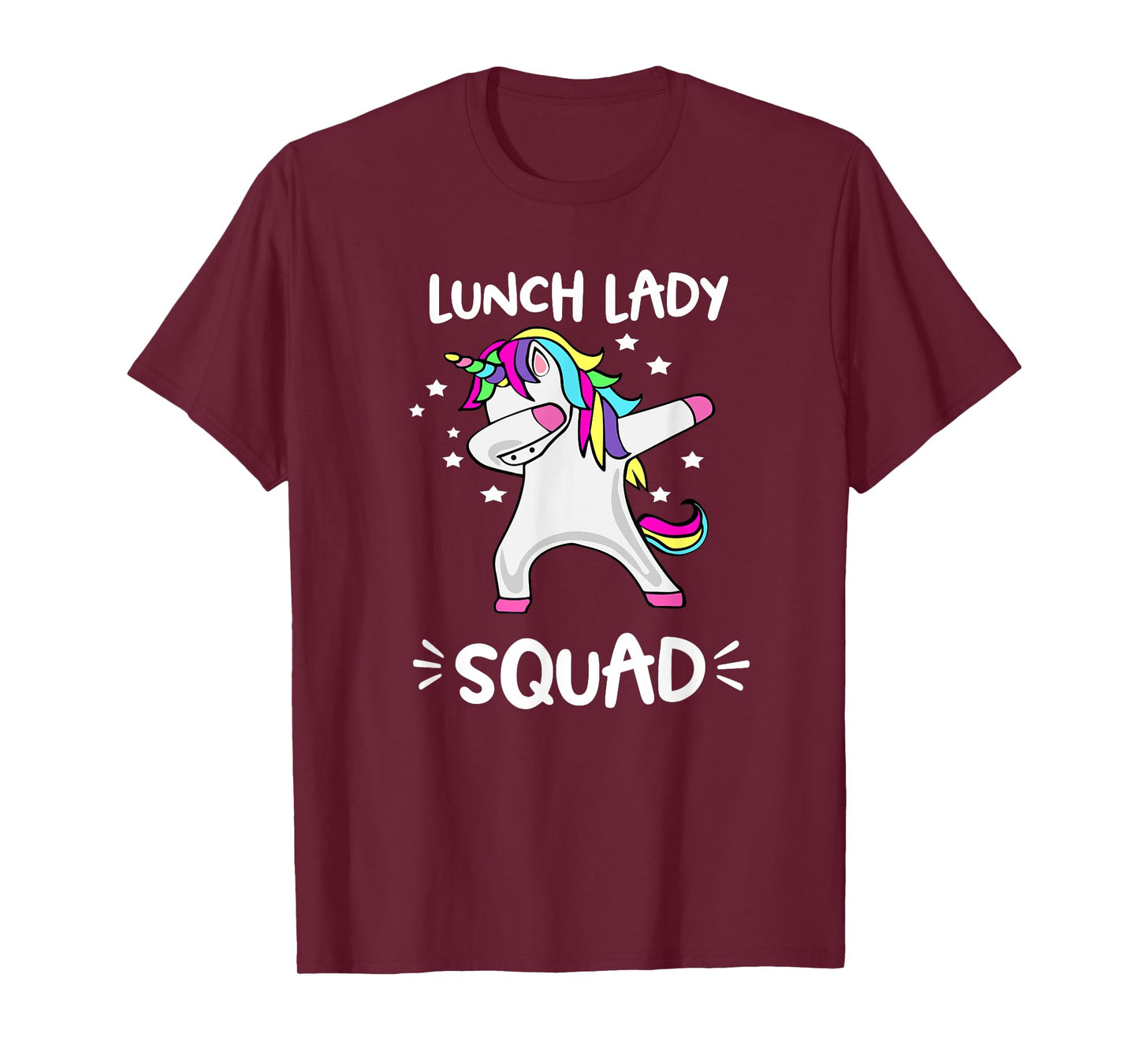 Lunch Lady Squad Dabbing Unicorn Lunch Lady T-Shirt