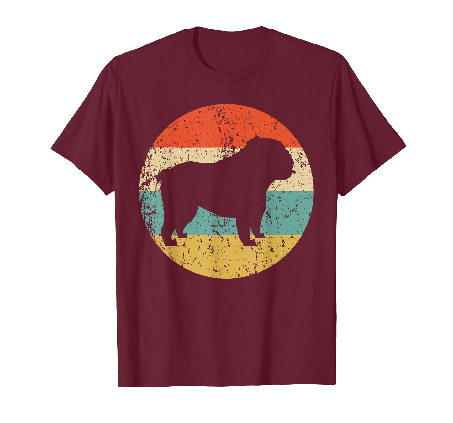 English Bulldog Shirt - Retro English Bulldog Dog T-Shirt Men Women Girls Kids T-Shirt