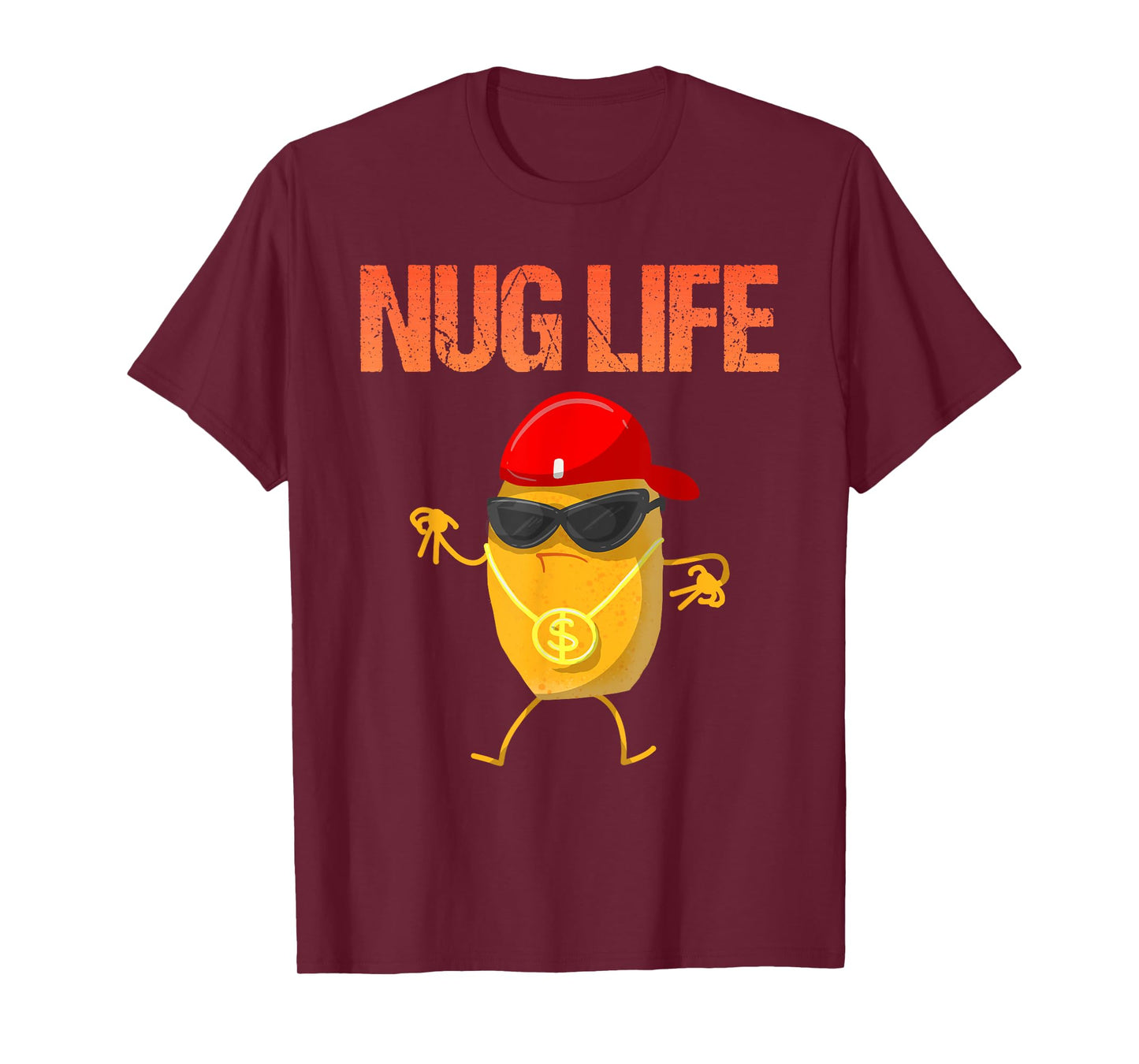 Cool Chicken Nugget Art For Boys Kids Chicken Nugget Lover T-Shirt