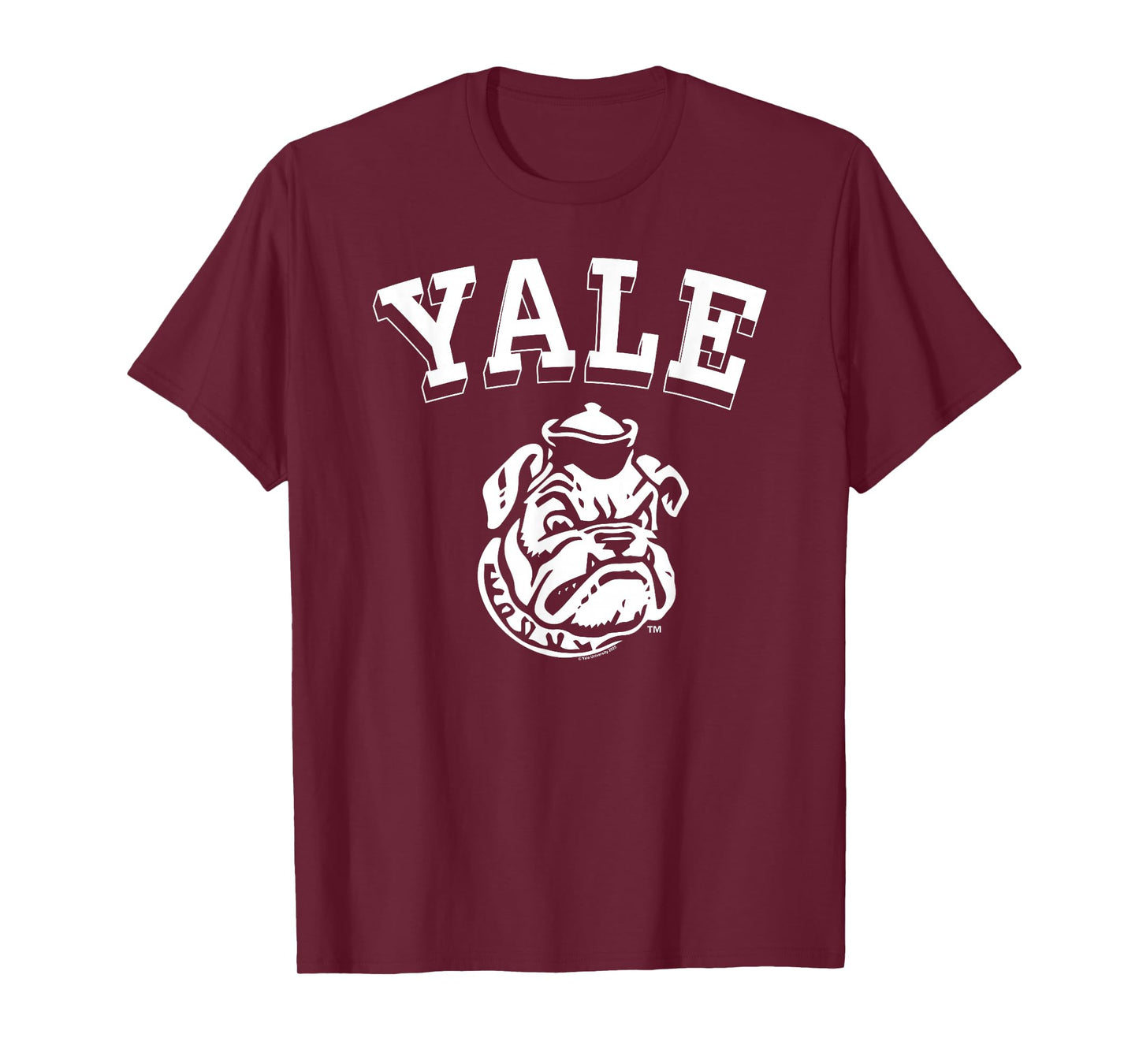 Yale University Cartoon Bulldog Handsome Dan Yale Logo T-Shirt