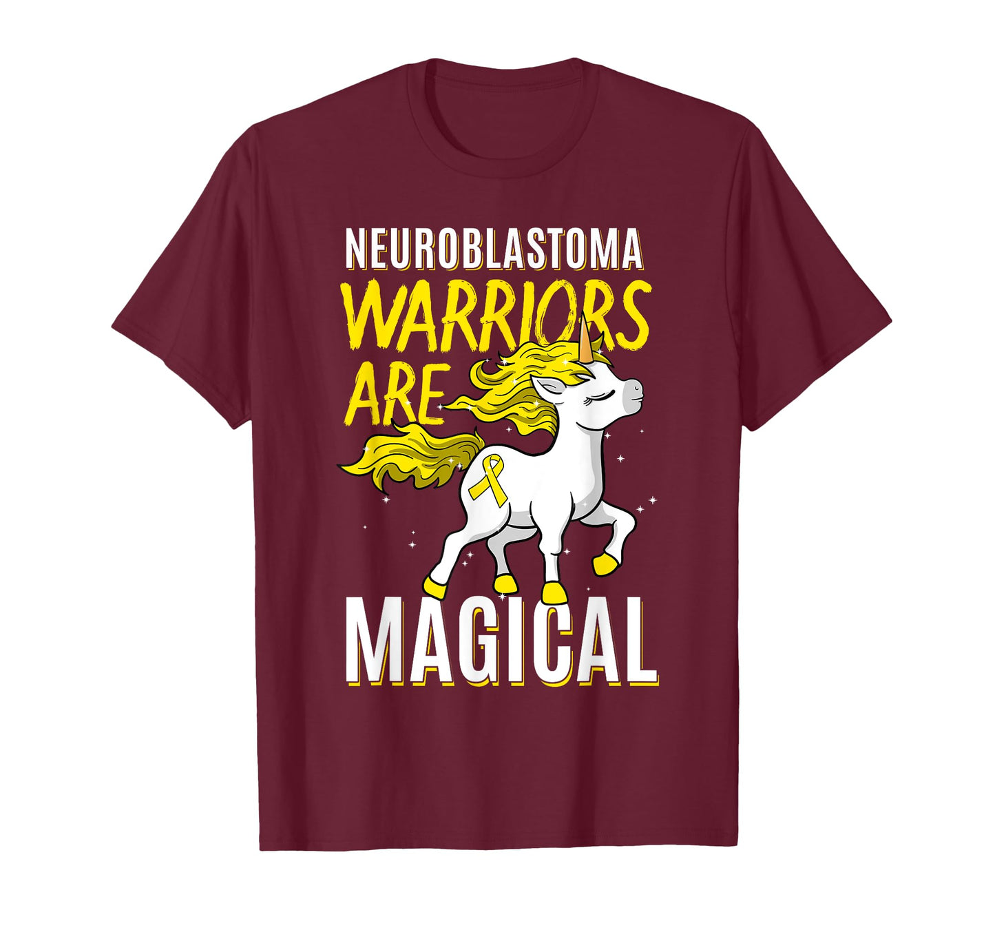 Neuroblastoma Warrior Nerve Tissue Unicorn Cancer Gift T-Shirt