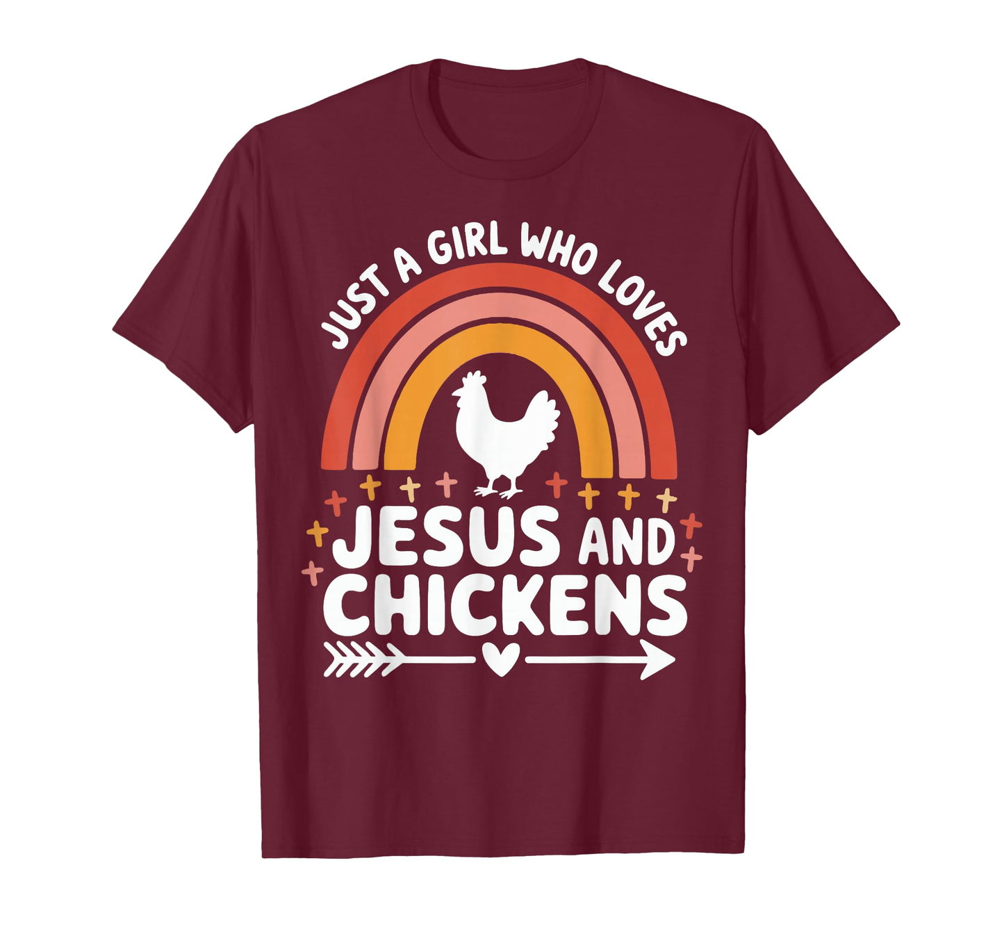 Just A Girl Who Loves Jesus And Chickens T-Shirt