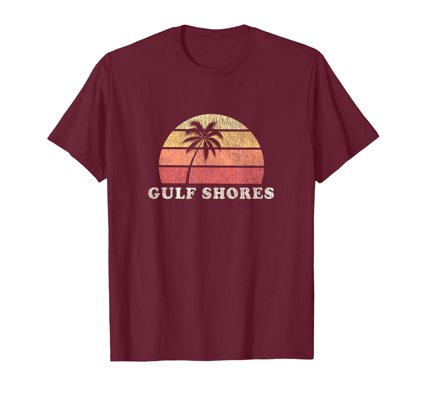 Gulf Shores AL Vintage 70s Retro Throwback Design T-Shirt
