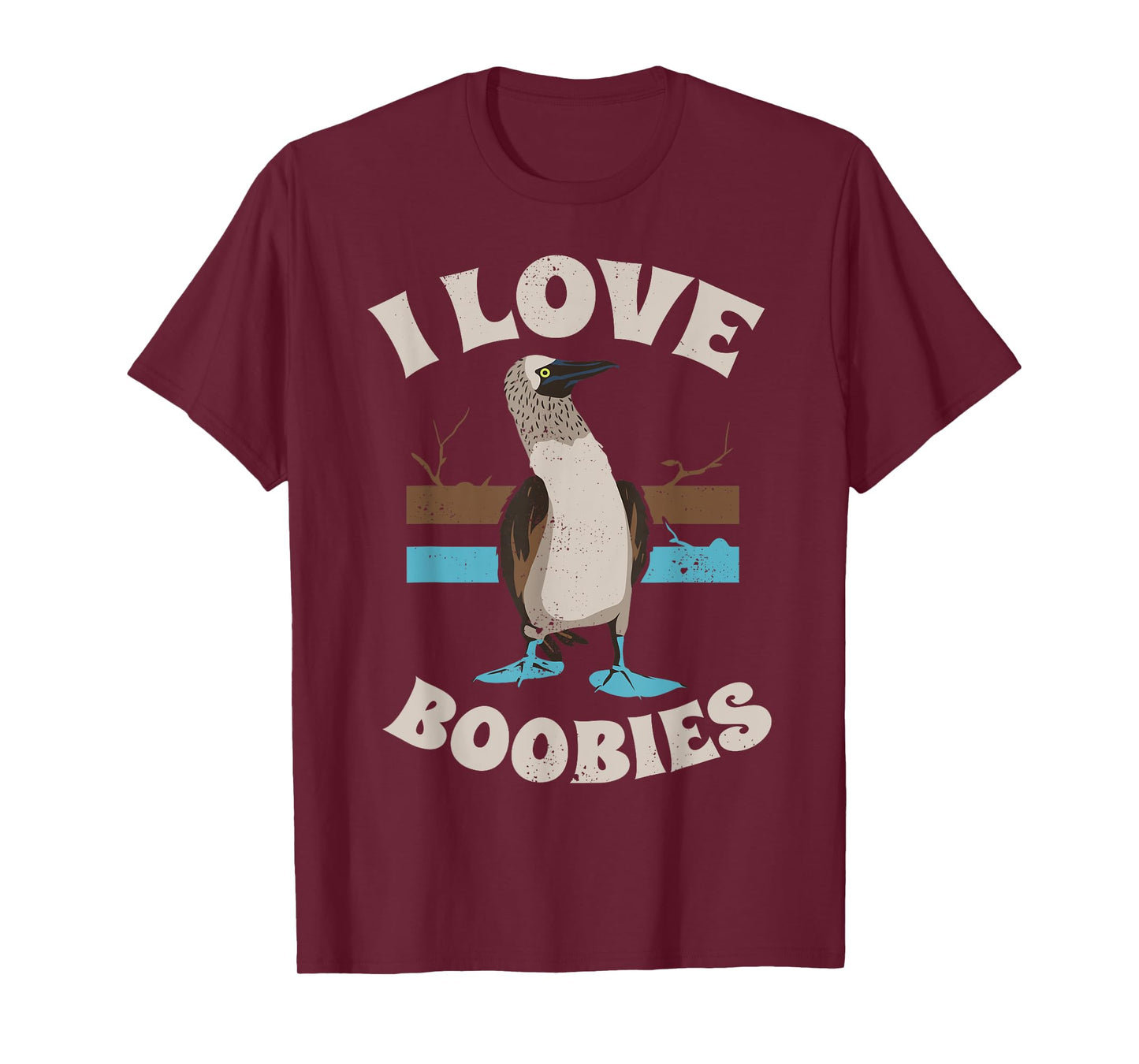 Funny I Love Boobies Gift T-Shirt for Birdwatchers T-Shirt