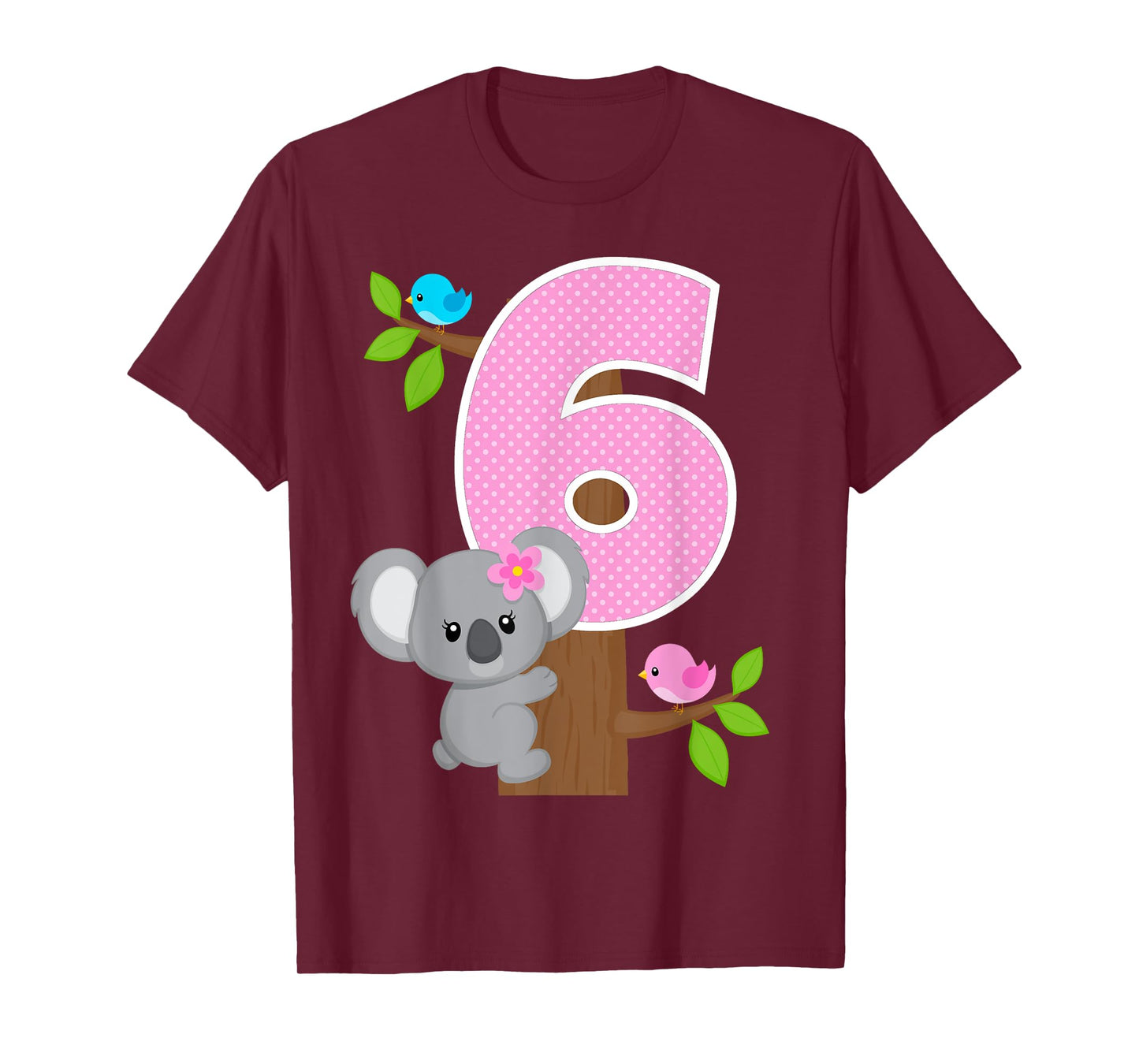 Koala Bear 6th Birthday Girl 6 Year Old Birthday Koalas Bday T-Shirt