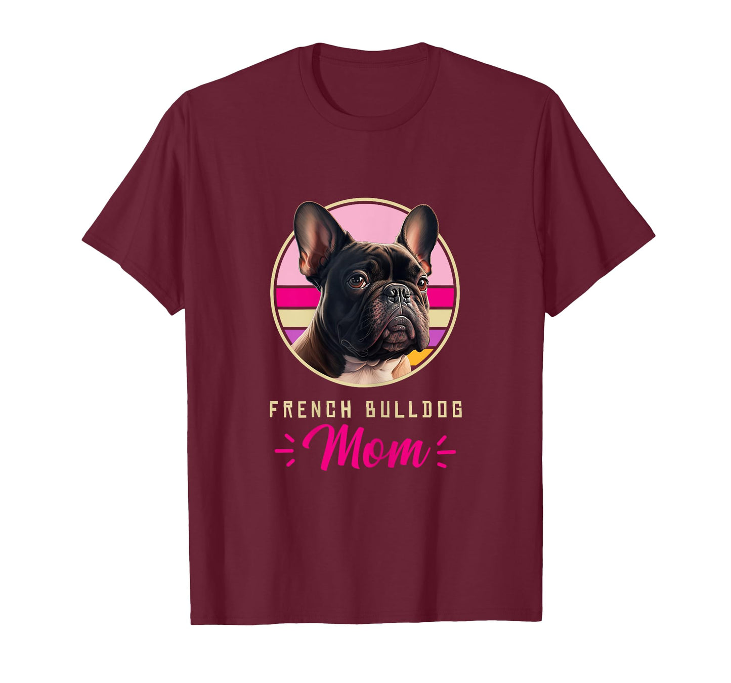 Funny French Bulldog Retro Outfits Clothes Frenchie Dog Mom Women Kids T-Shirt